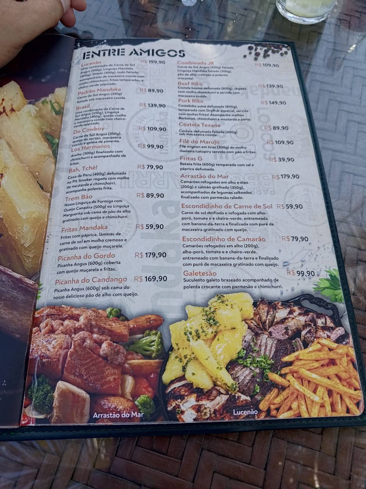 Mandaka Taguatinga: Steak House, Parrilla, Carne de Sol, Happy Hour, Delivery DF cardápio