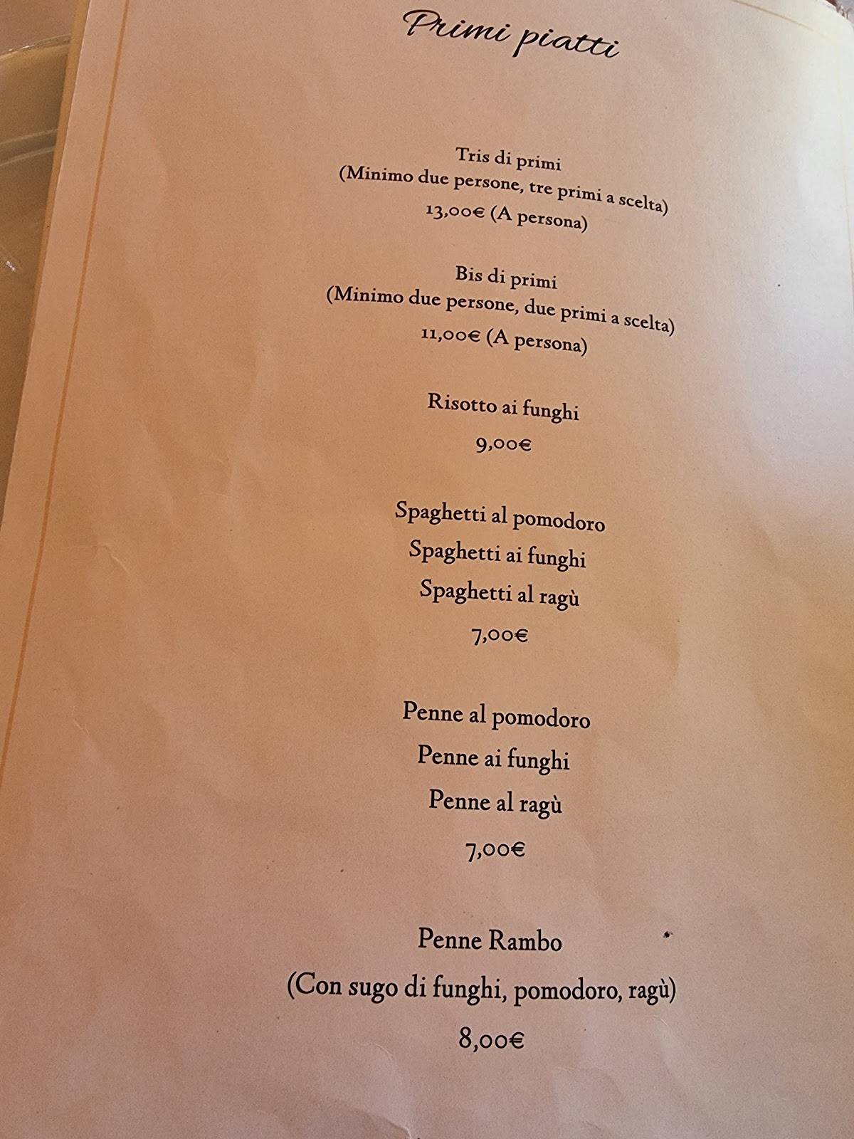 Menu di Mandri 