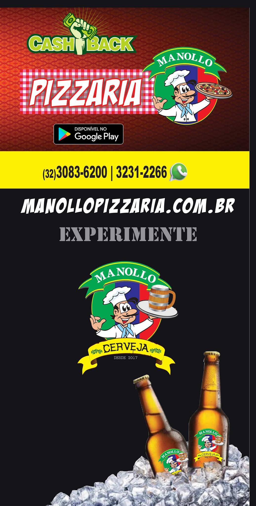Manollo Pizzaria cardápio