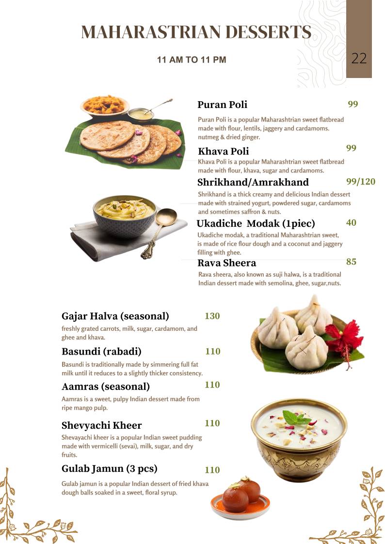 Marathi Katta Flavours Of Maharashtra menu