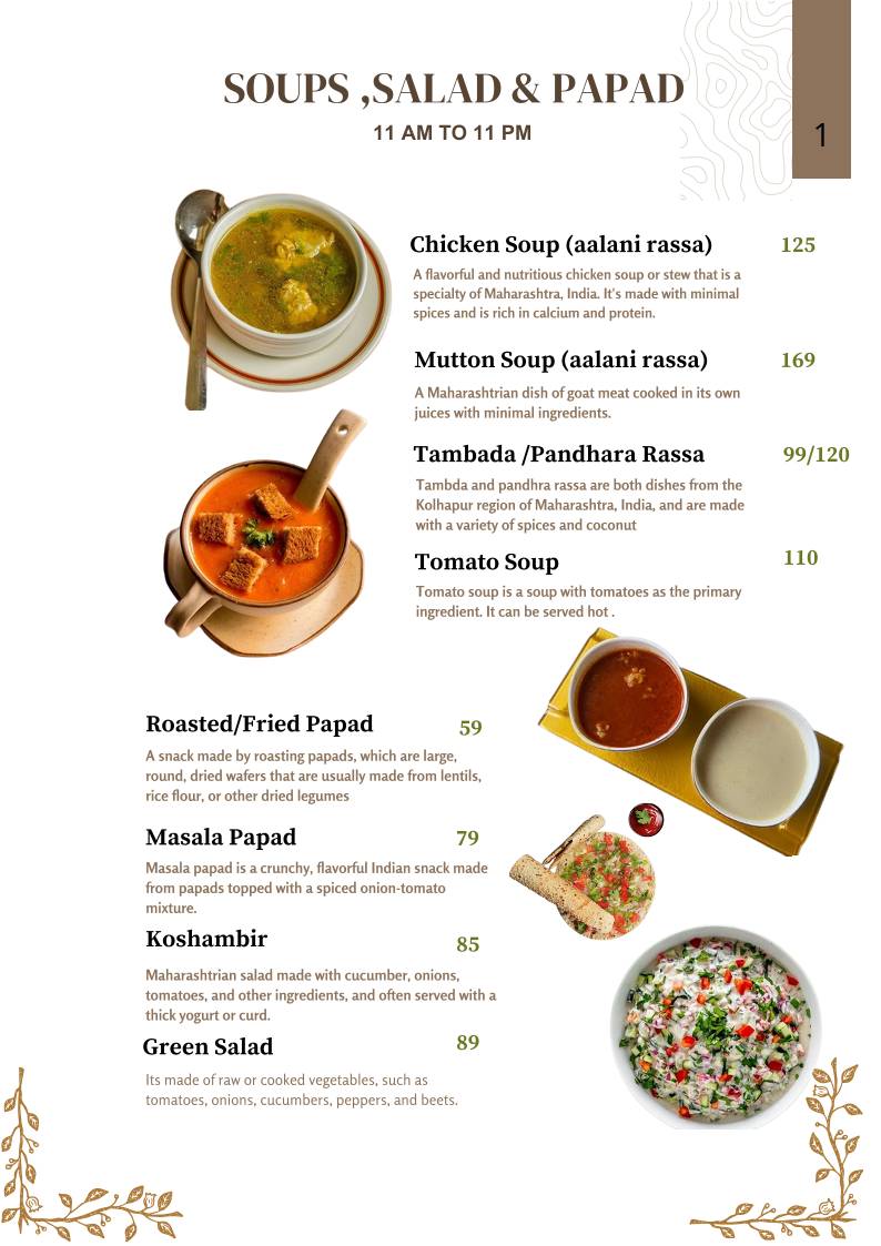 Marathi Katta Flavours Of Maharashtra menu