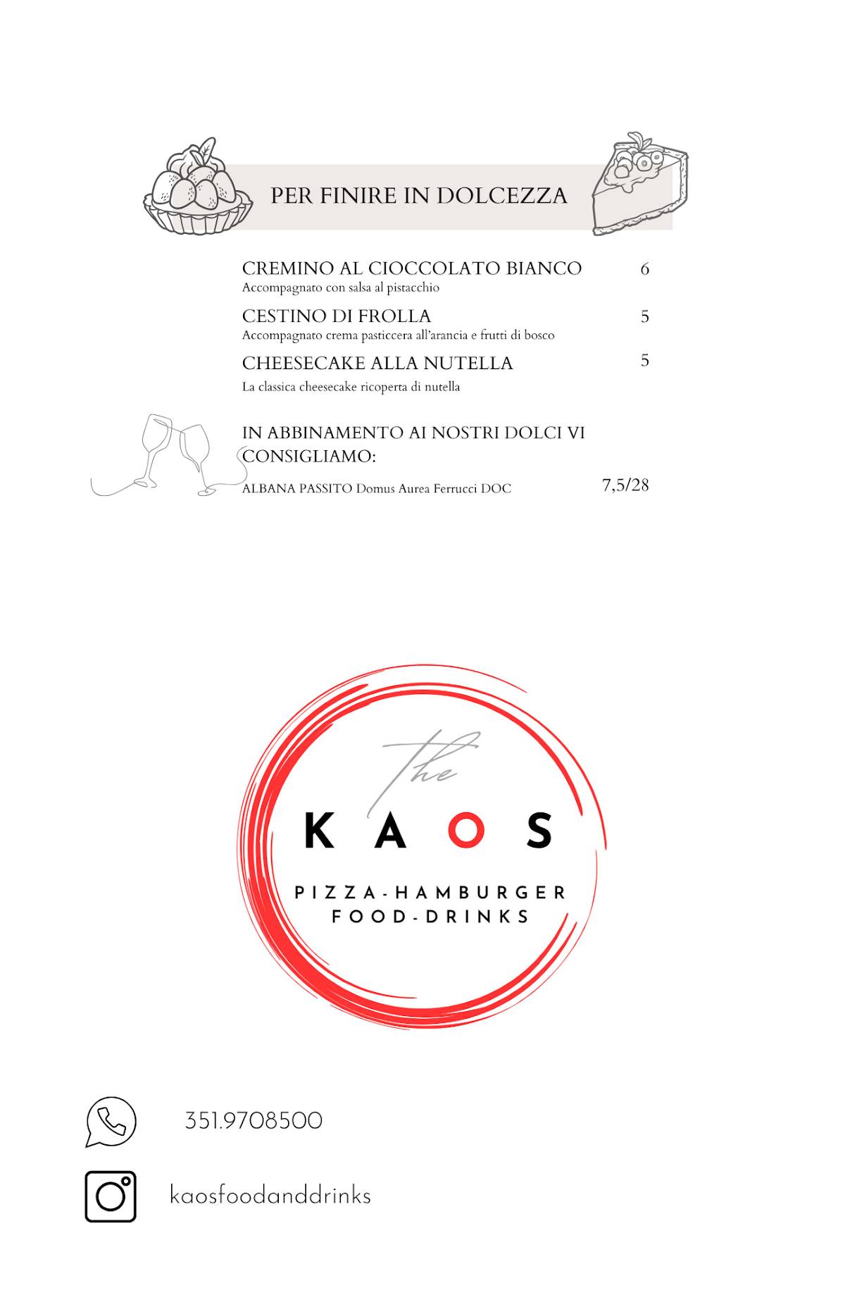 Menu di Kaos 