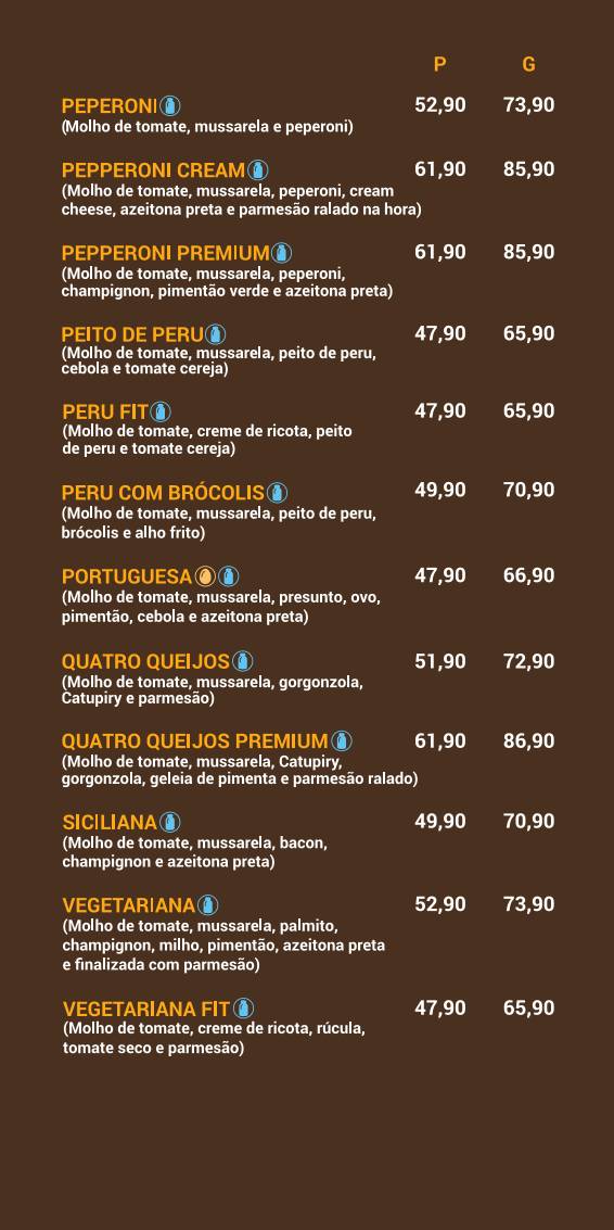 Maria Redonda - Forno & Pizza cardápio