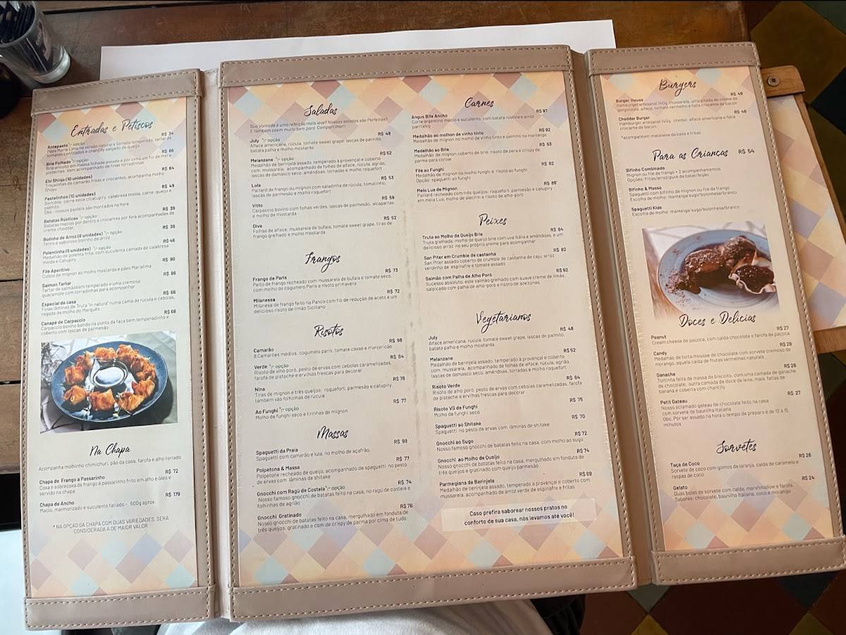 MariaLima - Bistrô e Restaurante na Vila Leopoldina cardápio