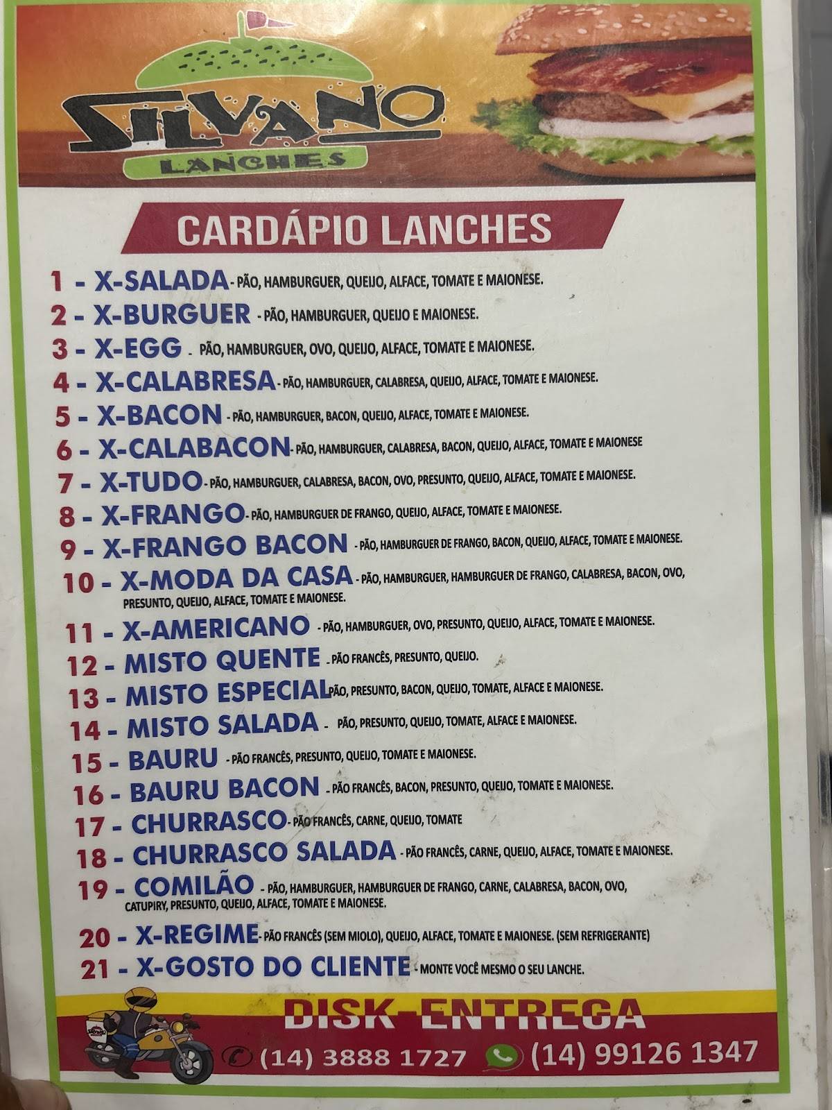 Marketing GF cardápio
