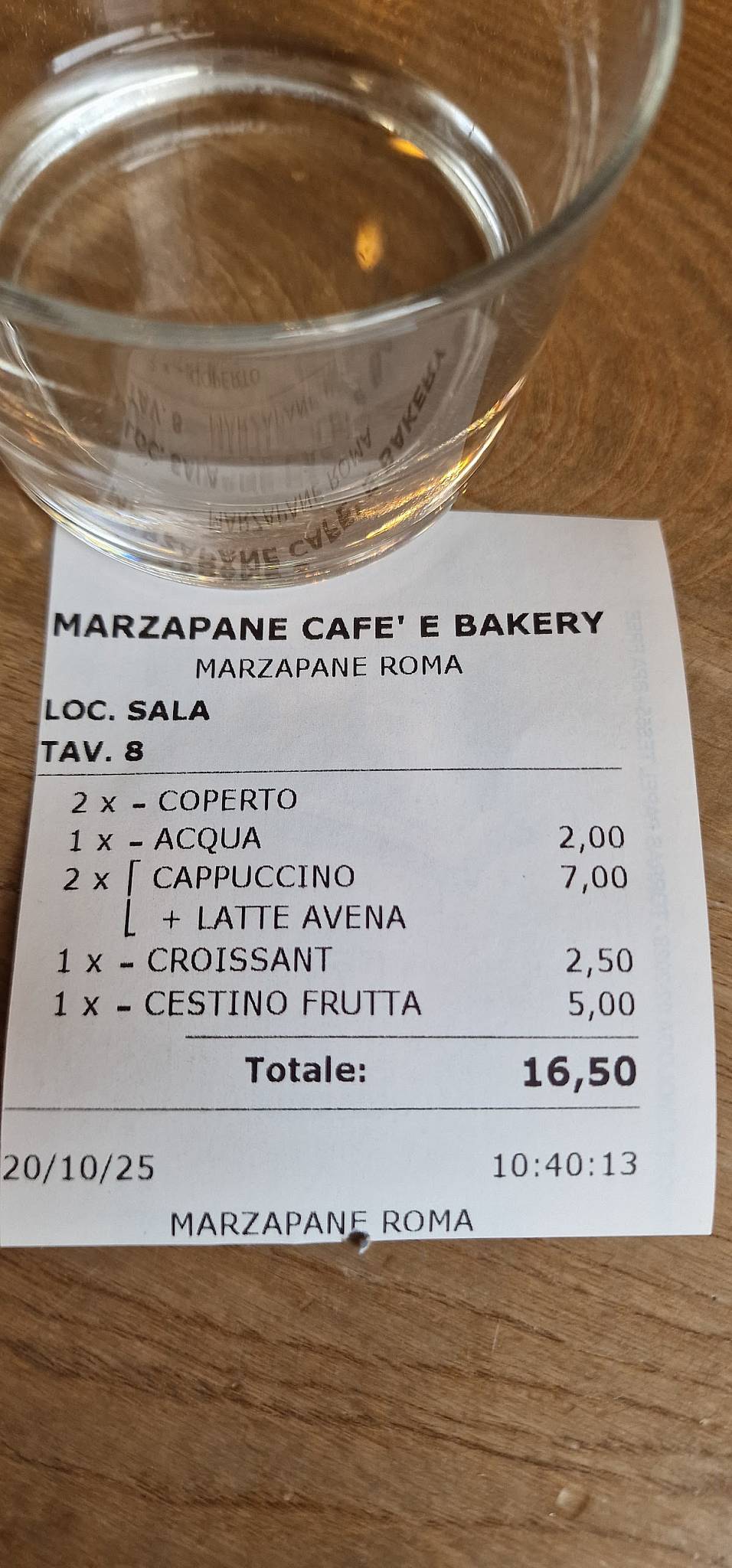 Menu di Marzapane 