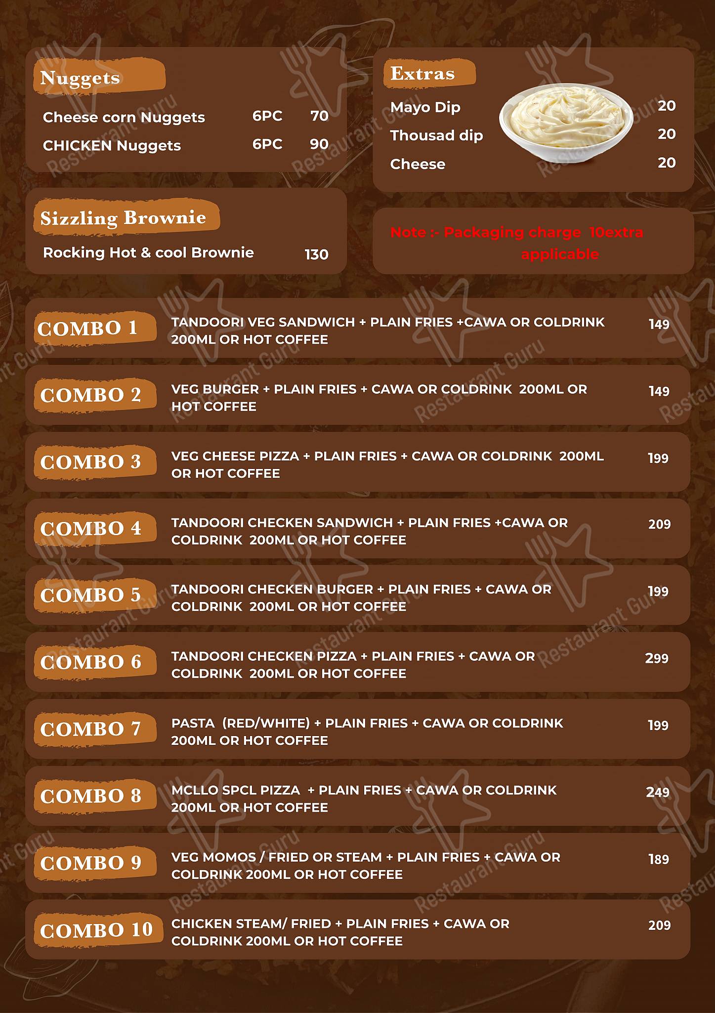 McLLo Cafe / Best cafe in Talegaon menu