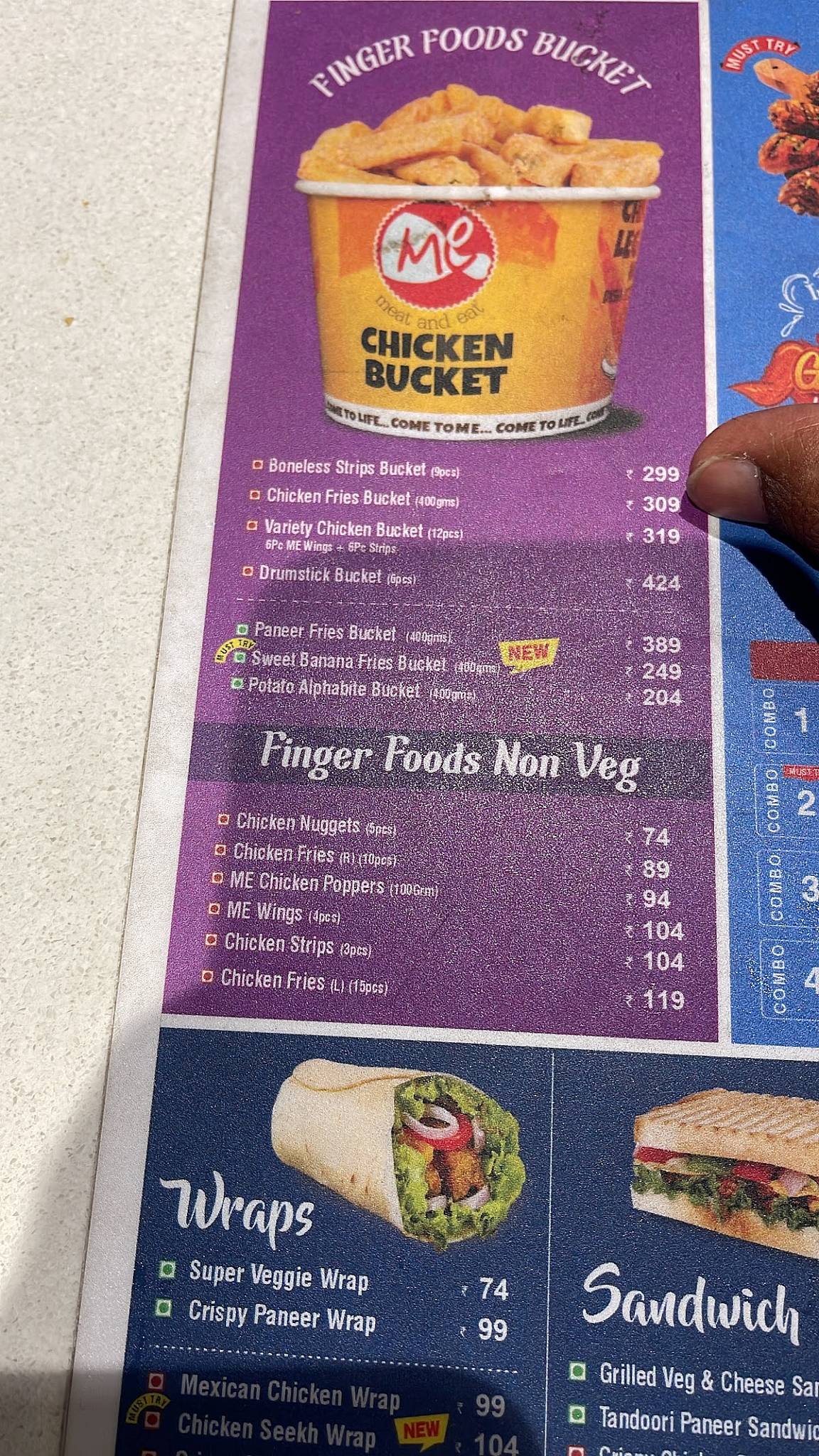 Menu at Meat And Eat, Perundurai