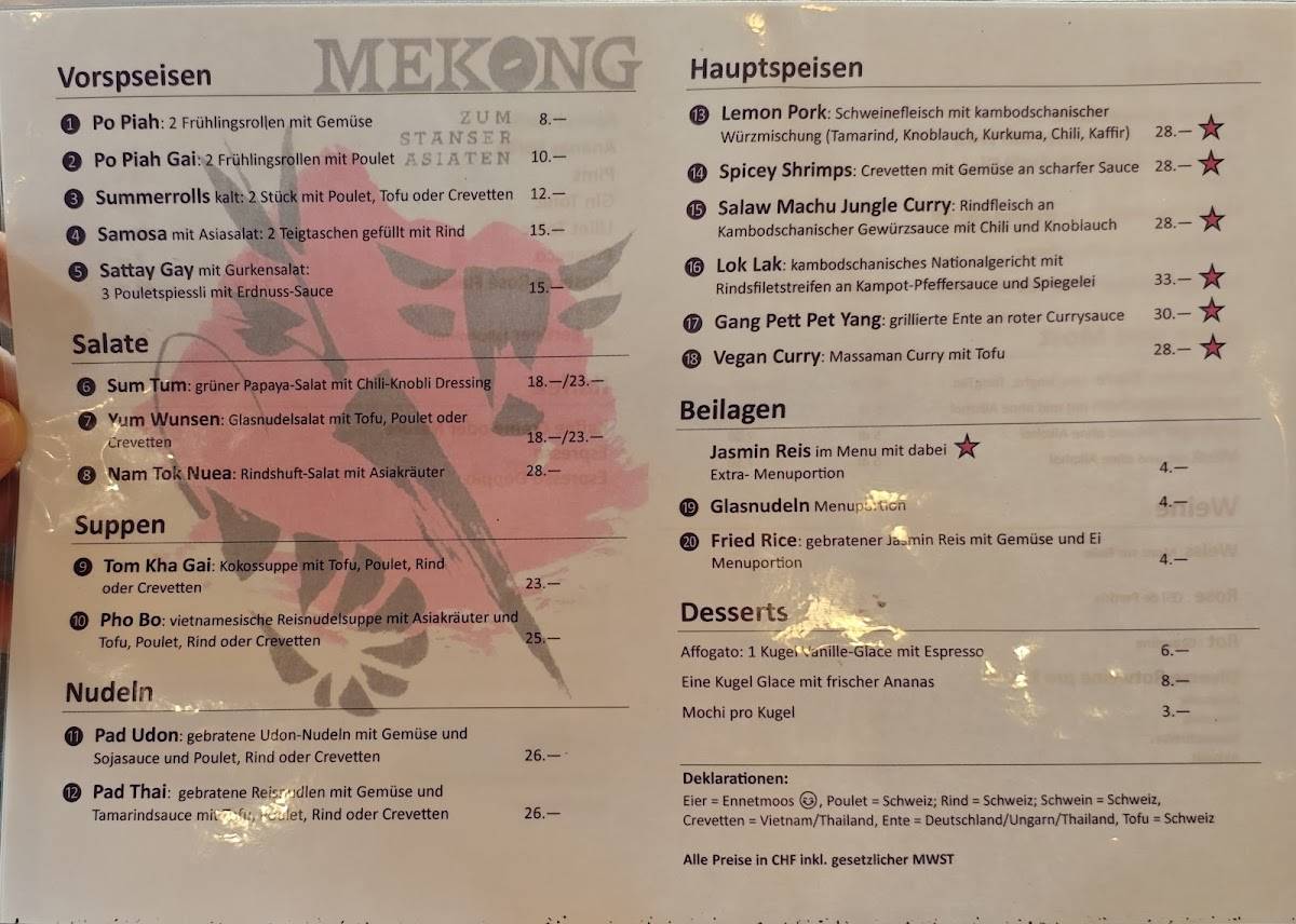 Menu di Mekong Asia 