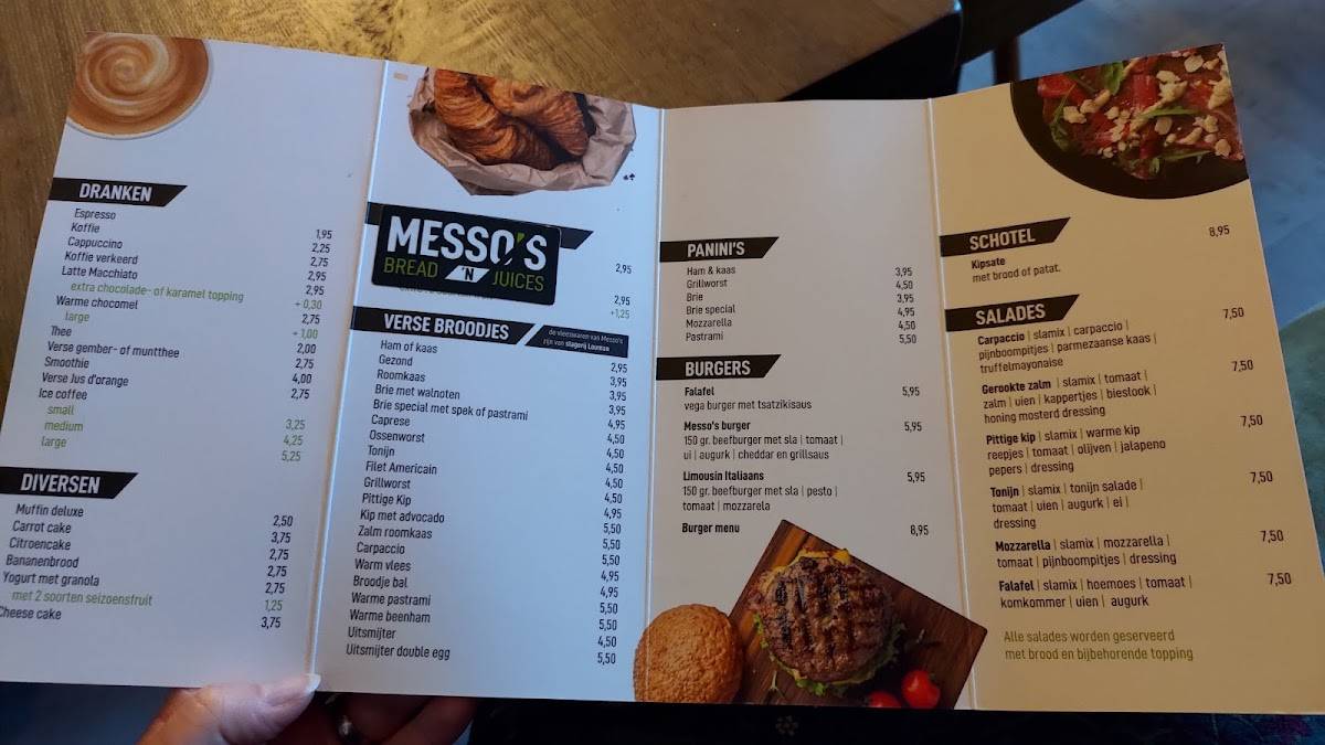 Menu de Messos