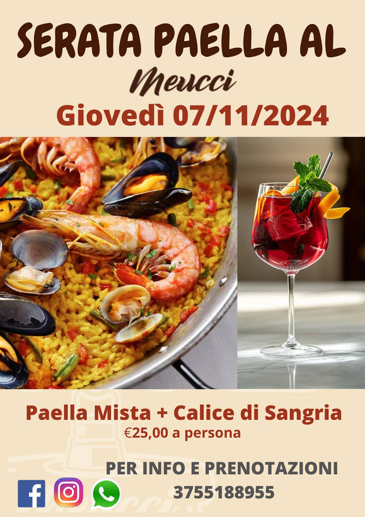 Menu di Ristorante Pizzeria Meucci 