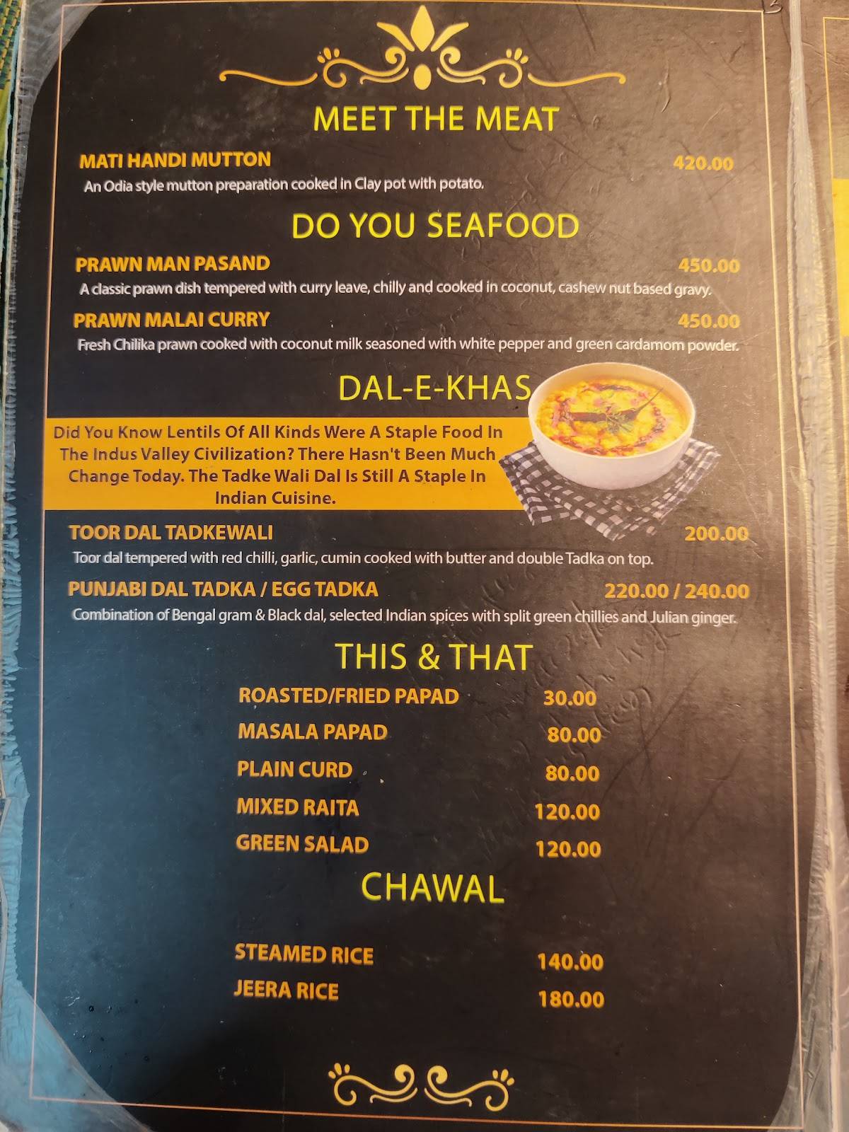 Michael's Kitchen menu