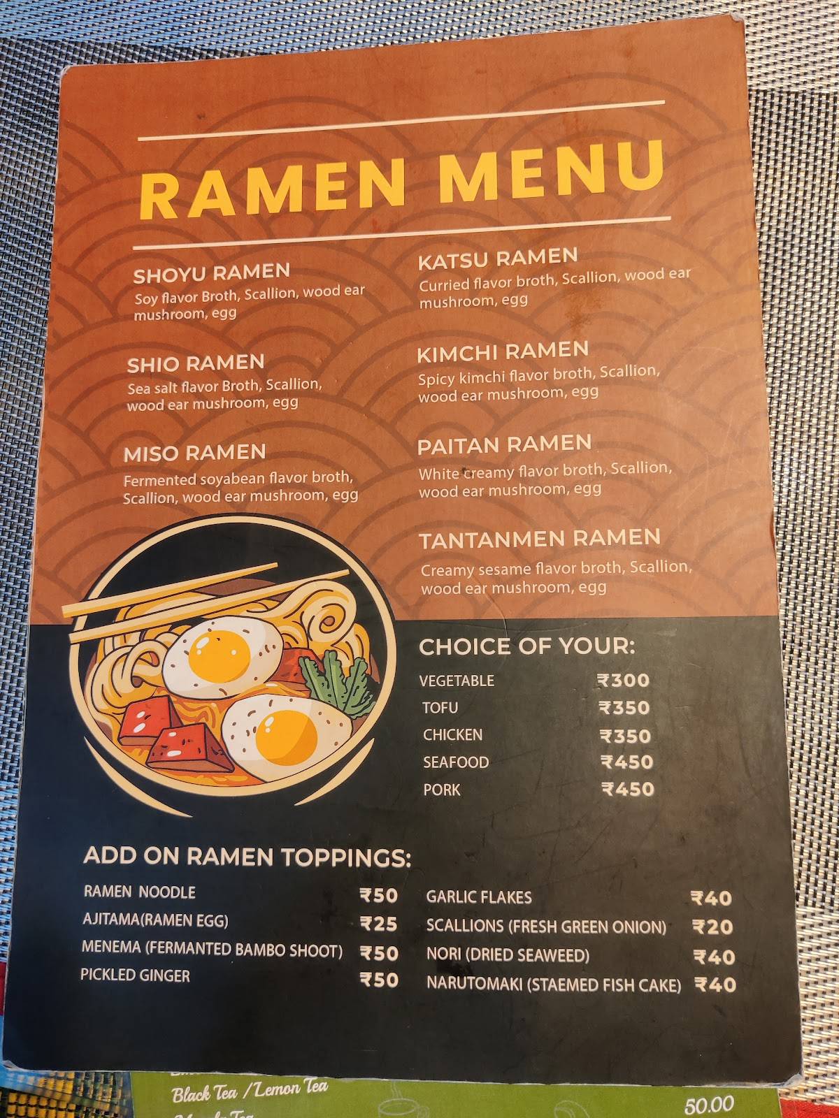 Michael's Kitchen menu