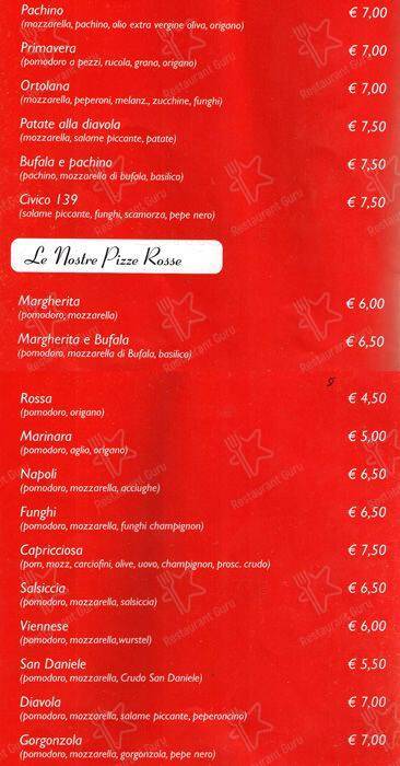 Menu di Miky Pizza 