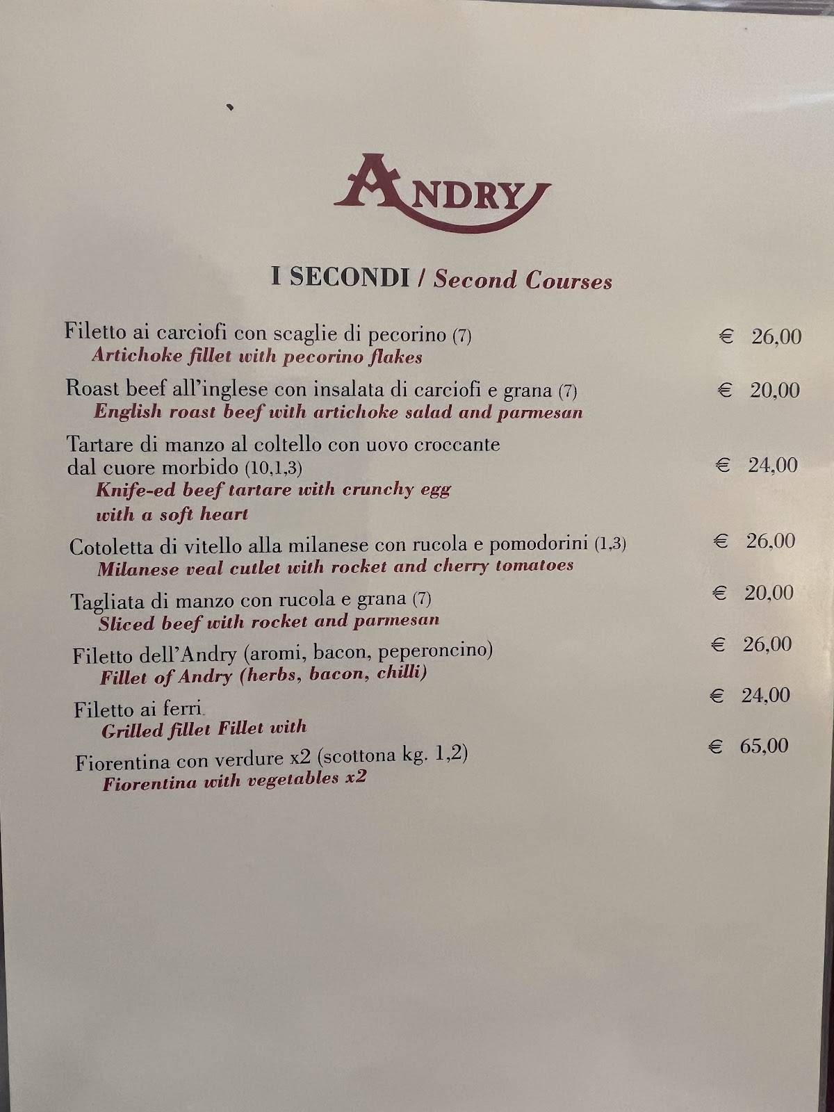 Menu di Andry 