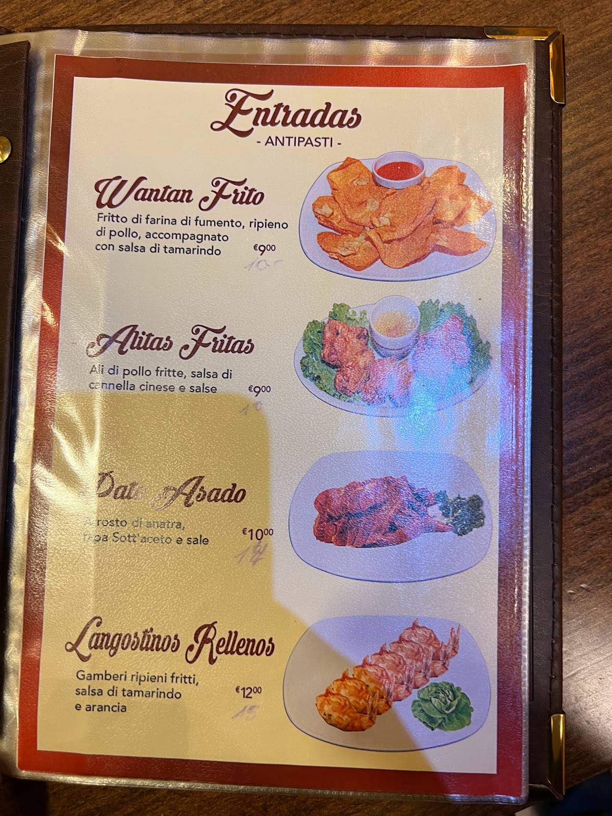Menu di Chifa Perú 
