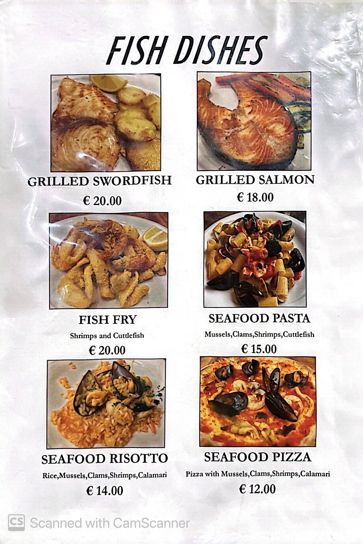 Menu di Venice Ristorante Pizzeria 