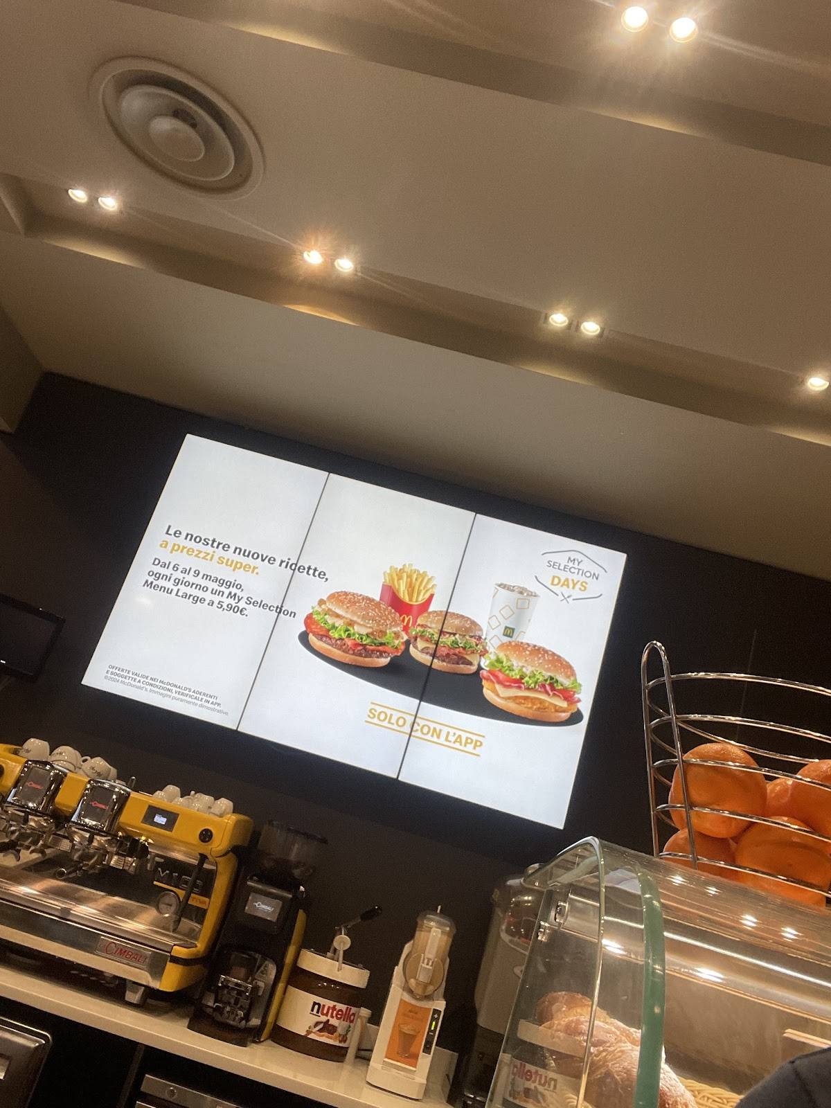 Menu di McDonald's Milazzo 