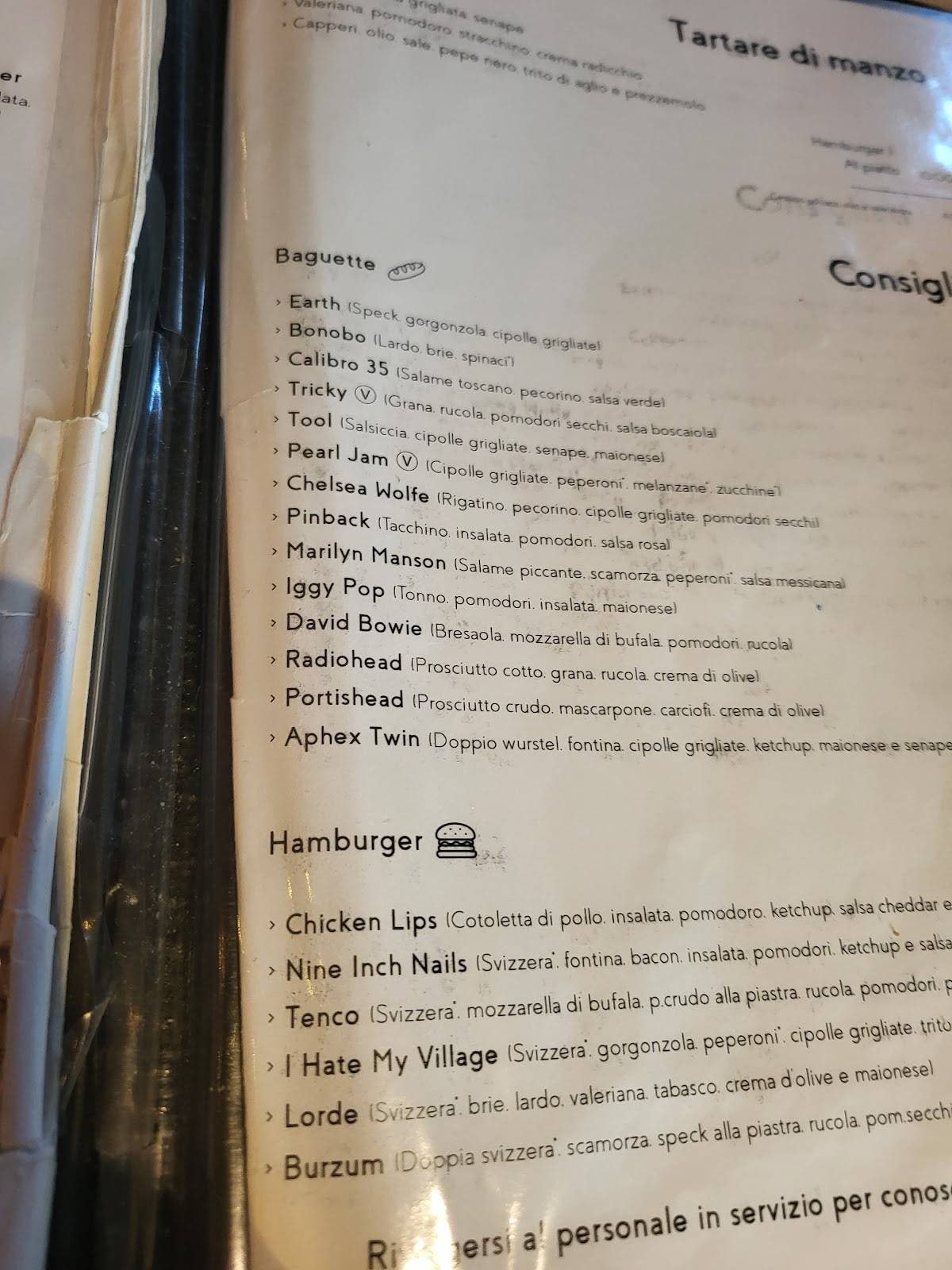 Menu di Minas Pub 