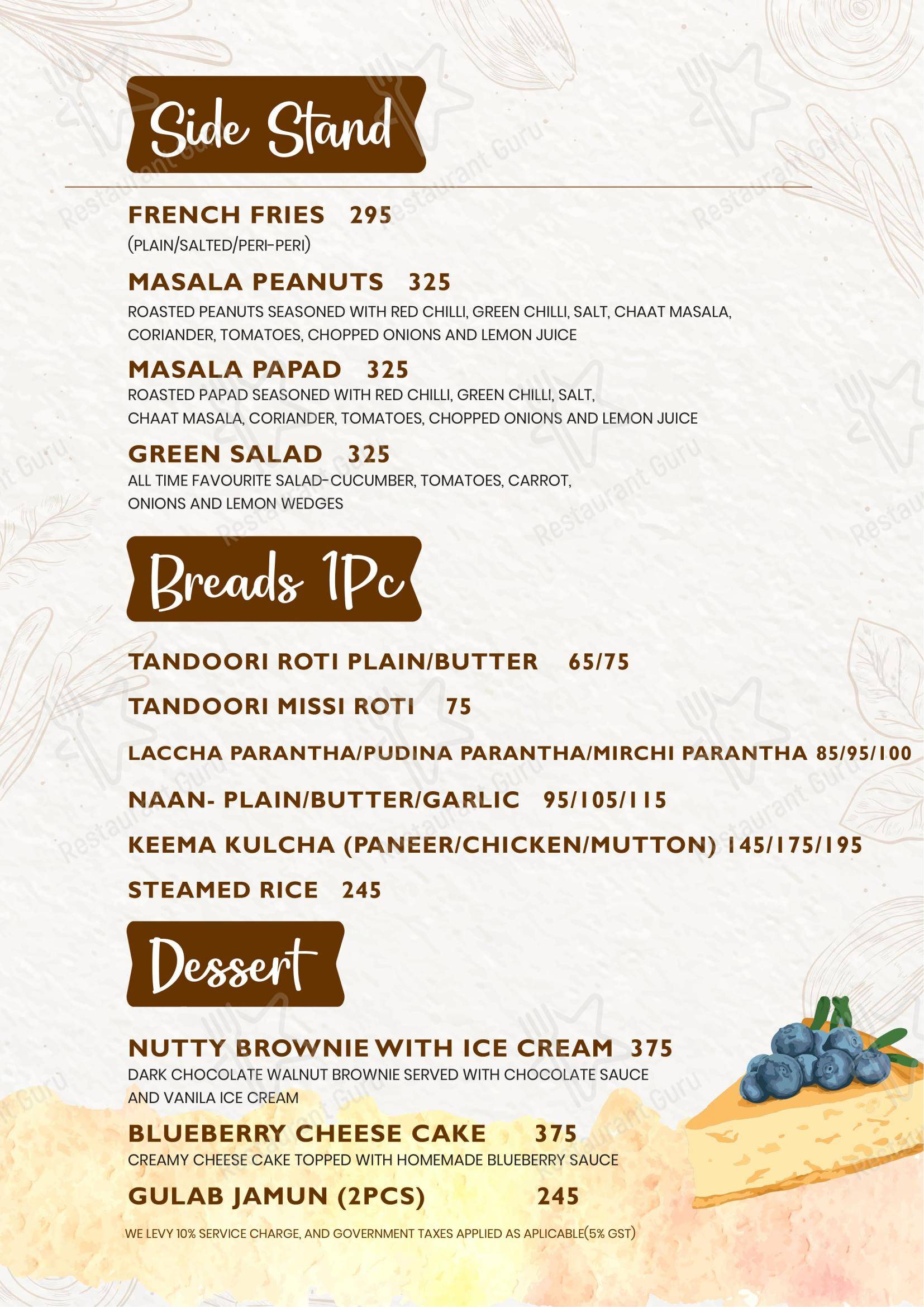 Menu for Ministry of Daru in Noida