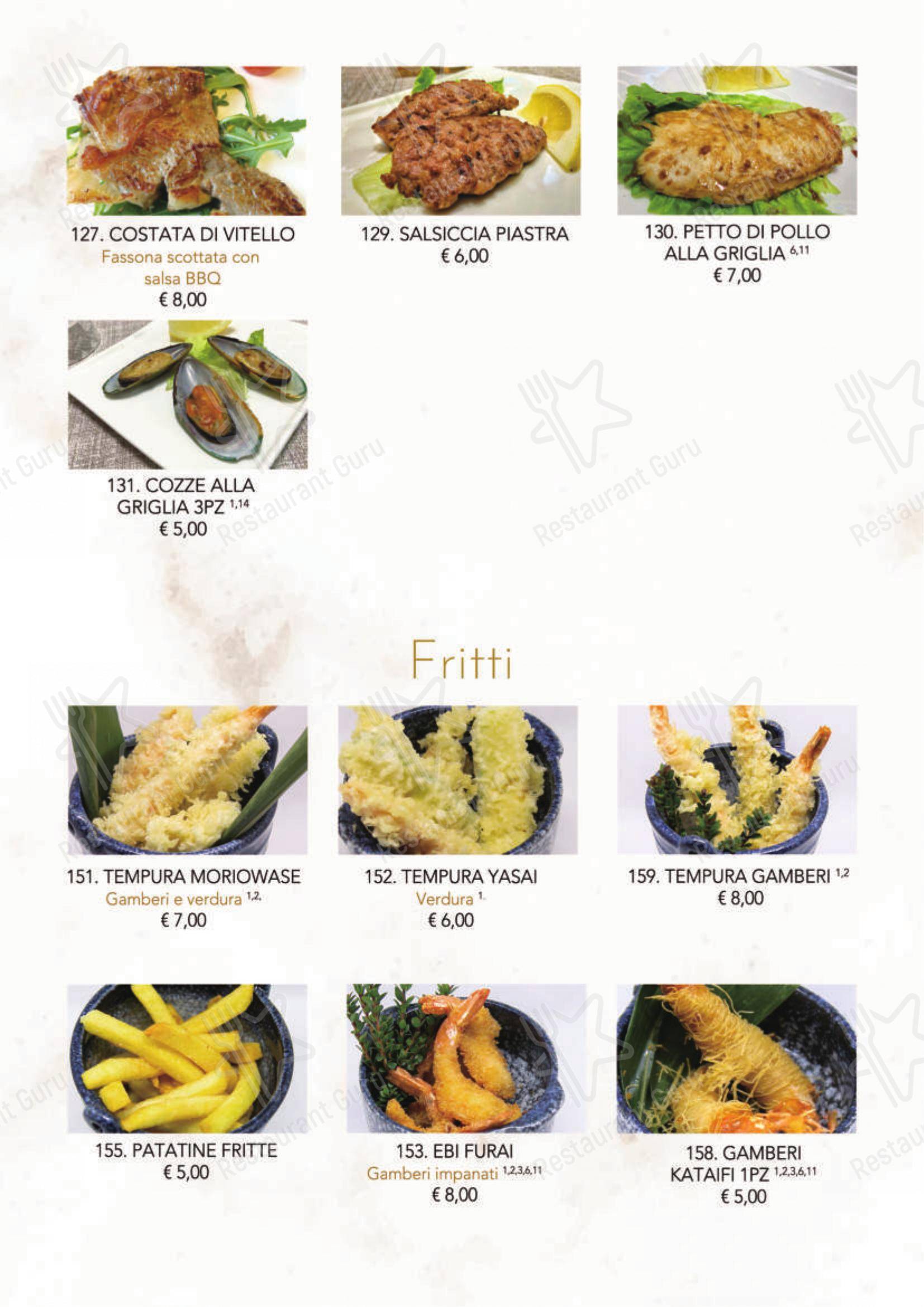 菜单 per Modo Fusion Restaurant ristorante