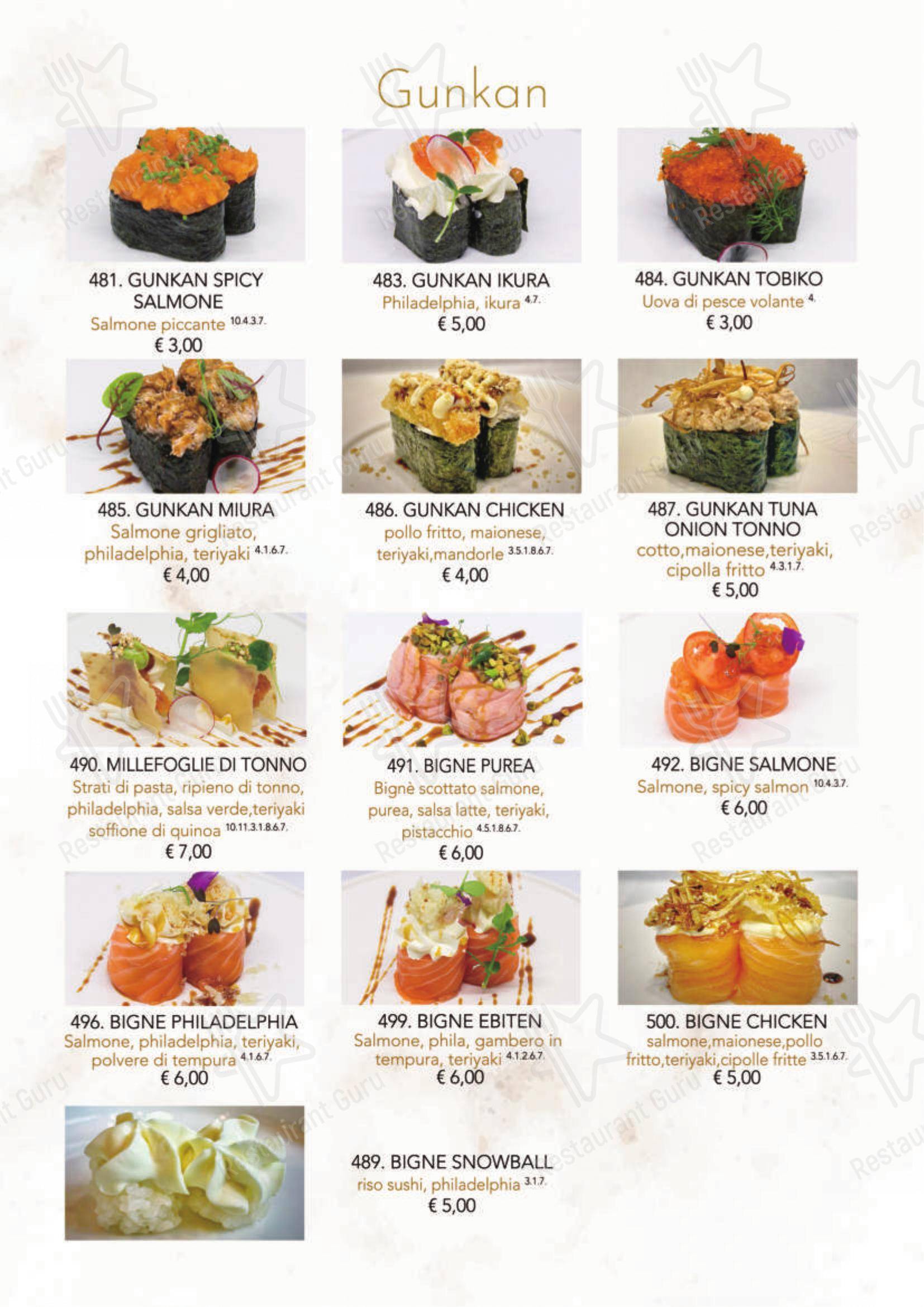 菜单 per Modo Fusion Restaurant in Gallarate