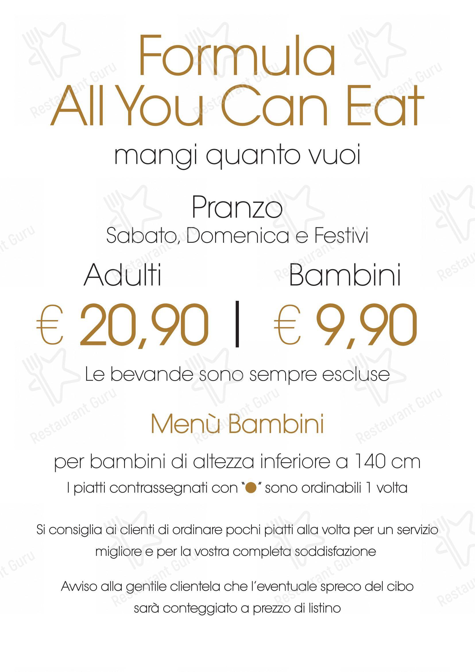 菜单 per Modo Fusion Restaurant in Gallarate