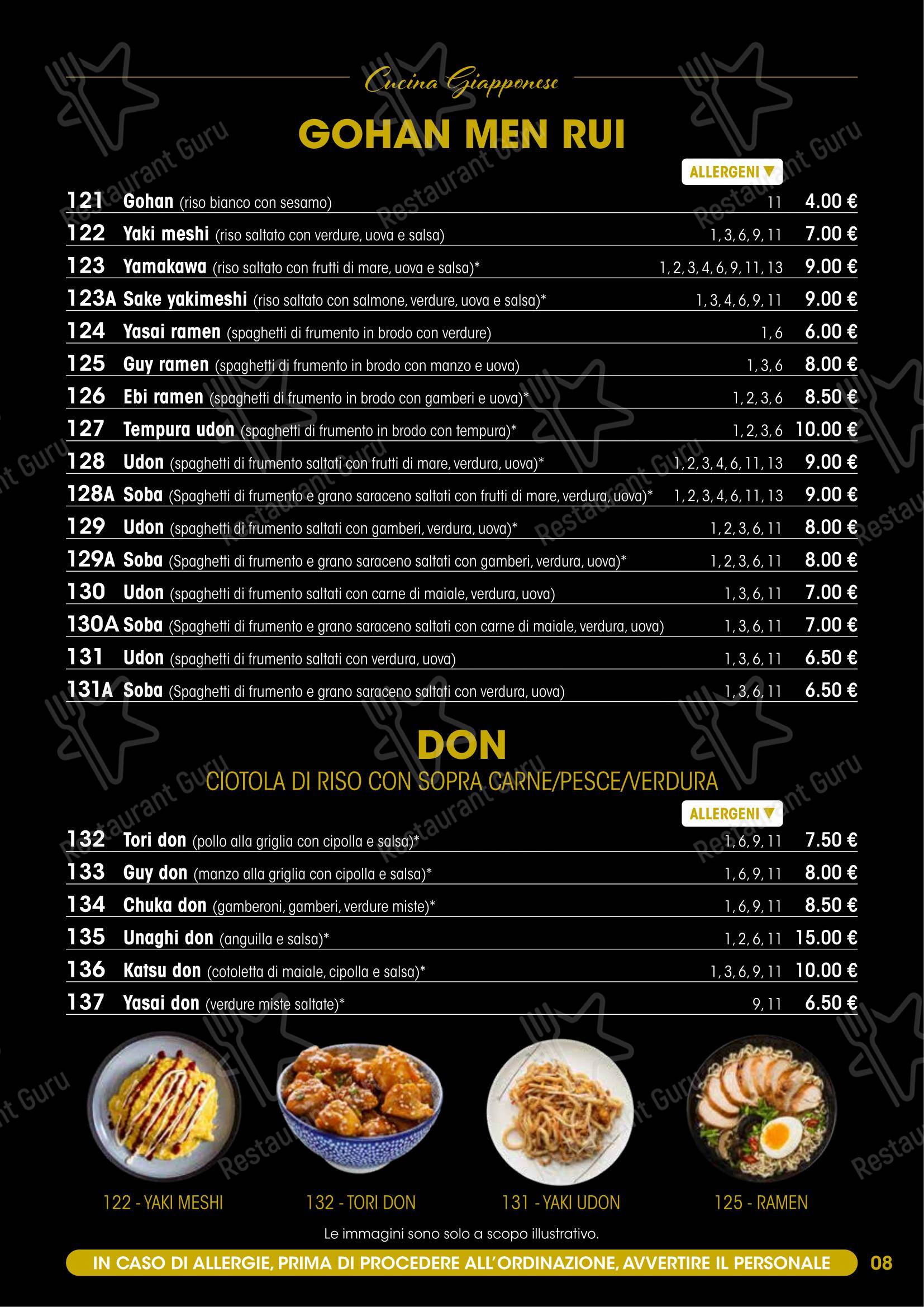 Modo Fusion Restaurant in Gallarate - Menu