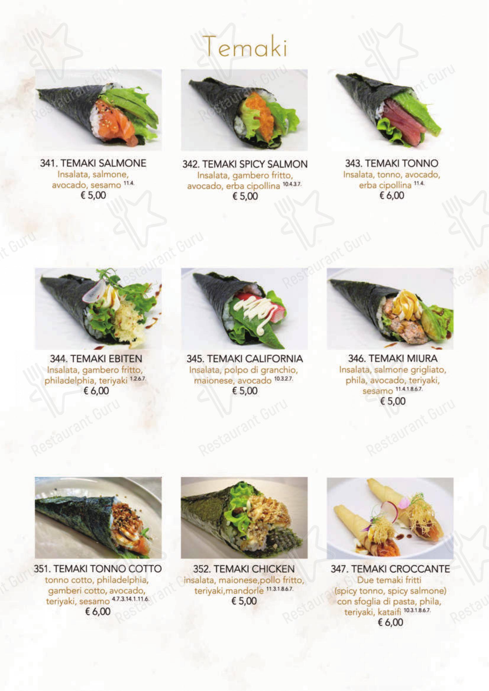 Menu di Modo Fusion Restaurant - 菜单