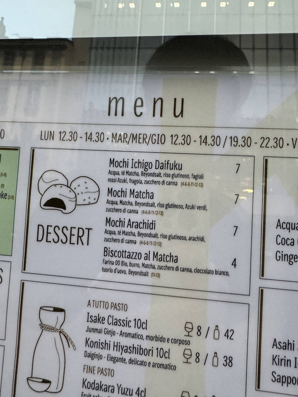 Menu di Moko's Matcha Milano & Nippoteka 