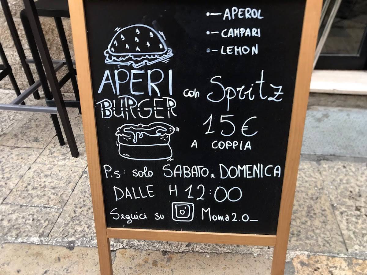 Menu di Moma 2.0 Burger museum 