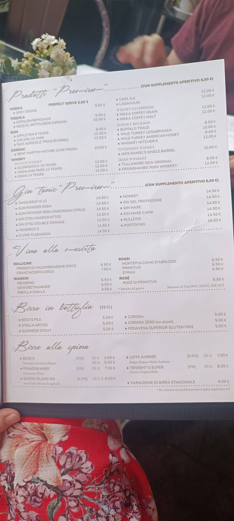 Menu di Momart Cafè 