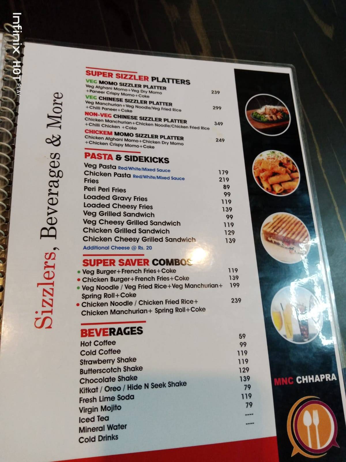 Momo Nation Cafe menu
