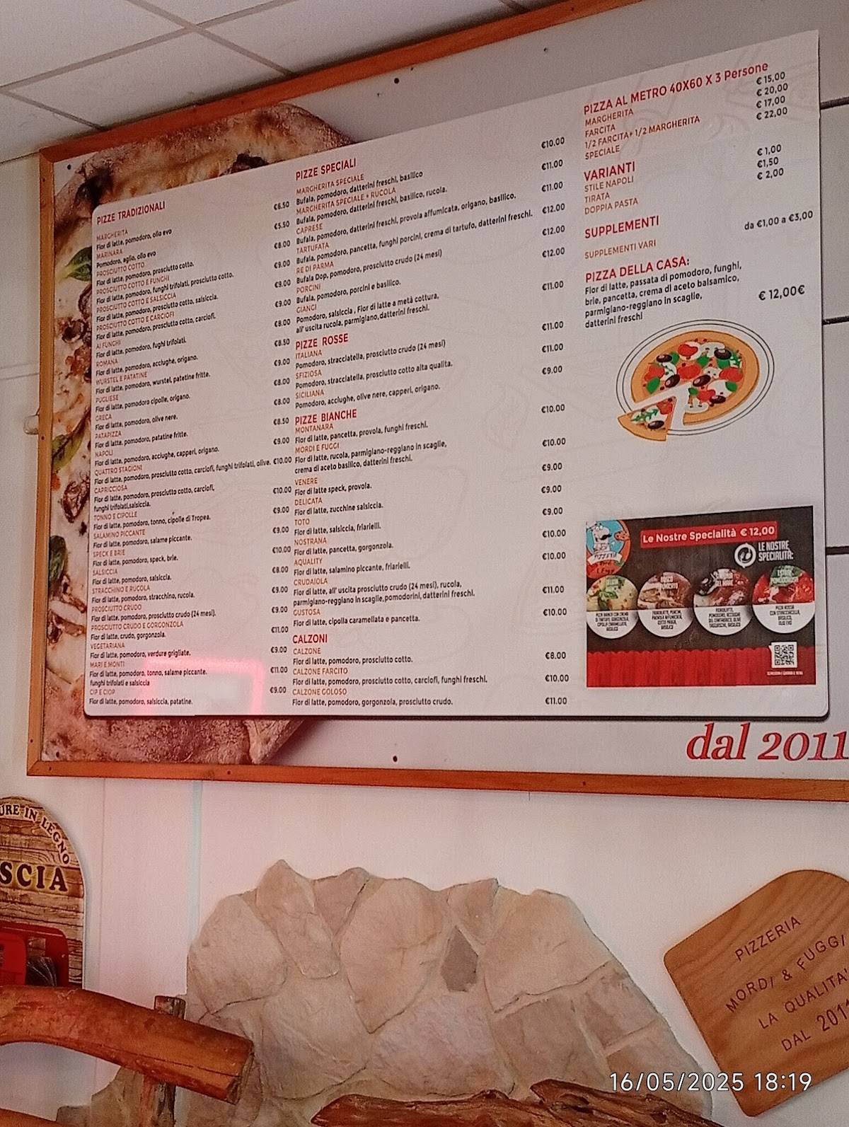Menu di Mordi e Fuggi 