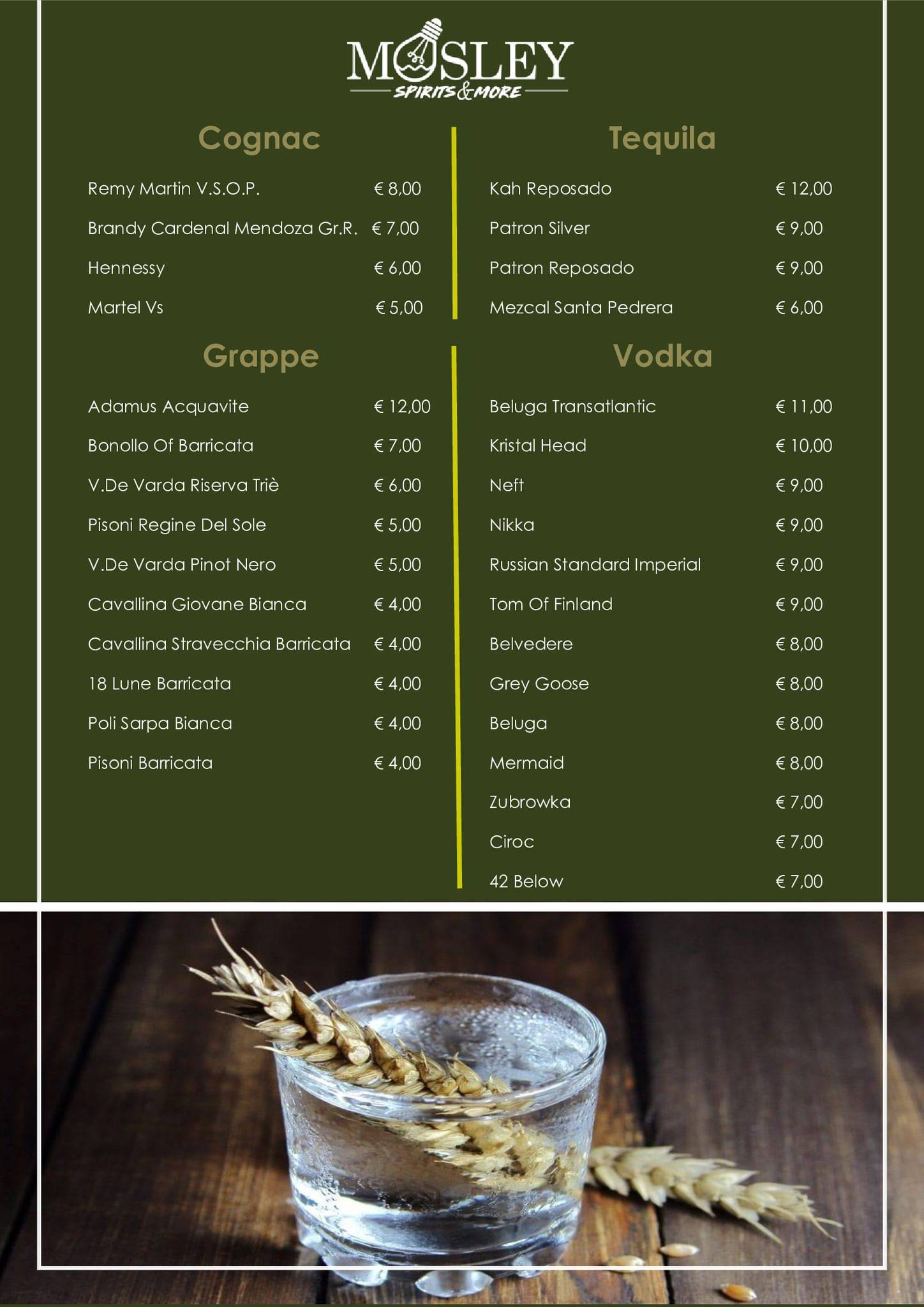 Menu di Mosley Cocktails & Sushi 