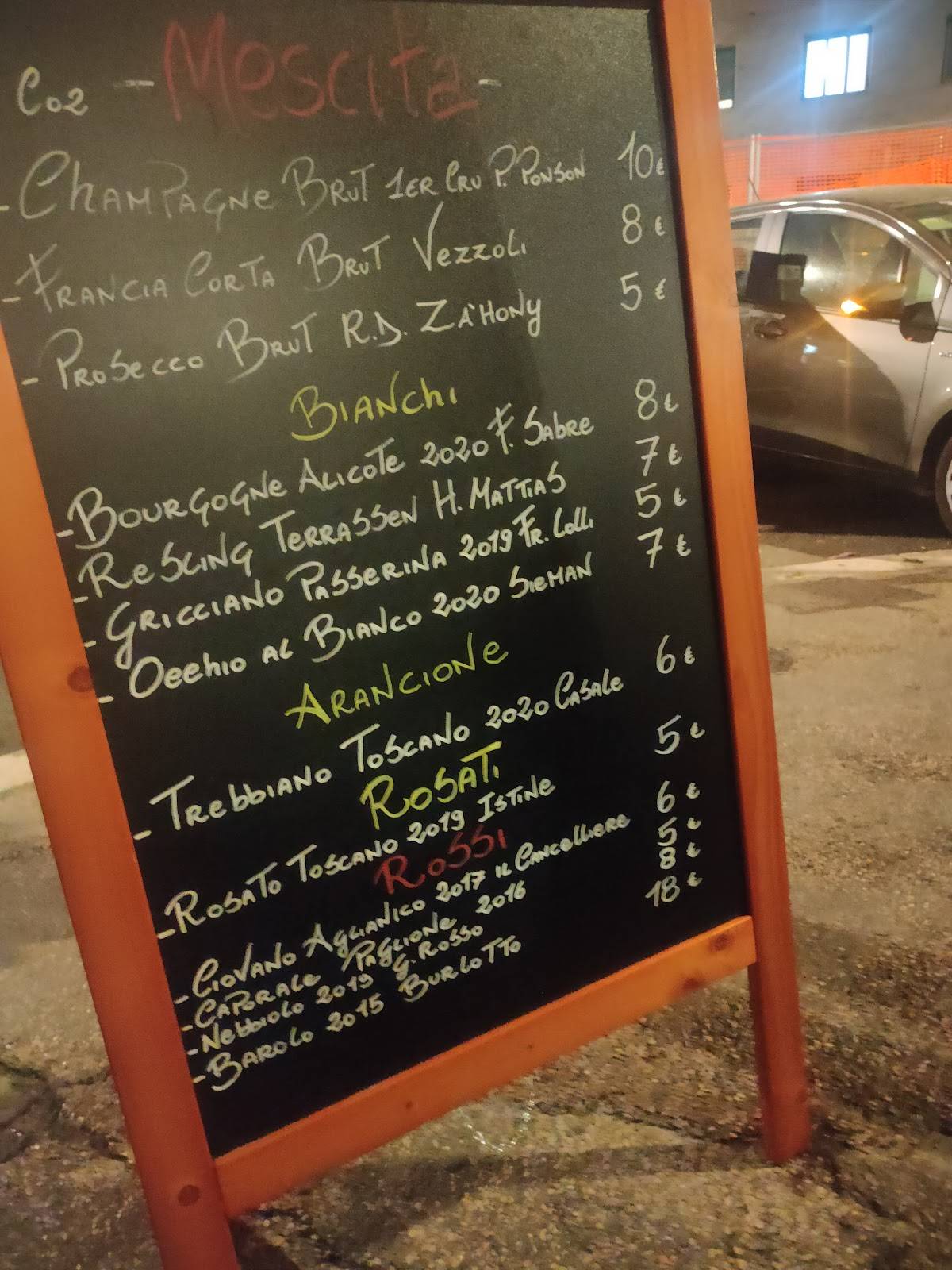 Menu di Mostò 