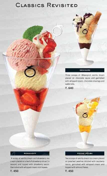 Mövenpick menu