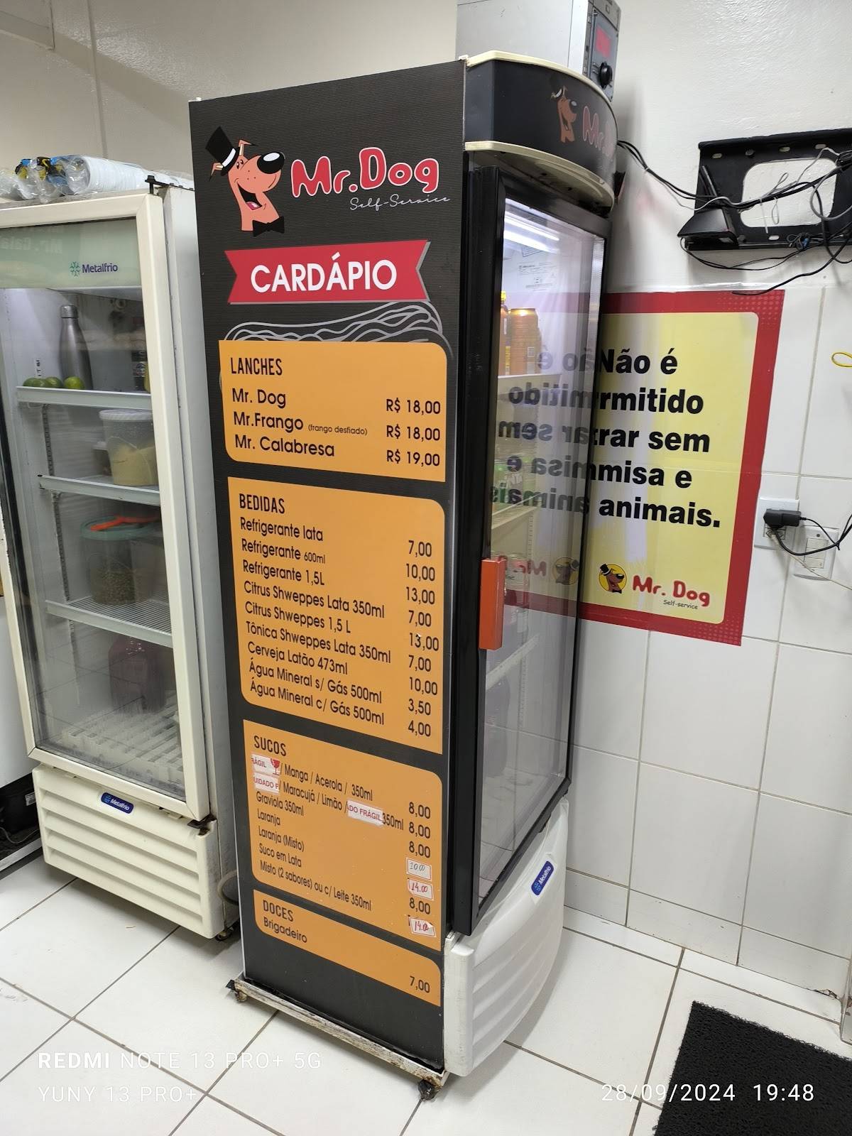 Mr. Dog Self Service cardápio