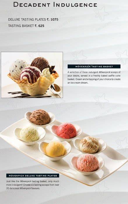 Mövenpick menu