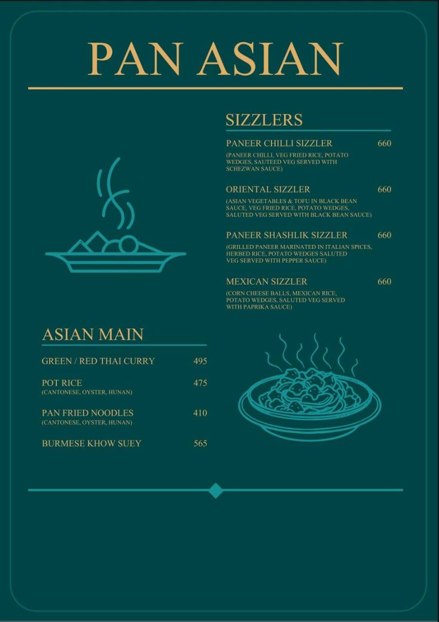 TheGreenTable menu