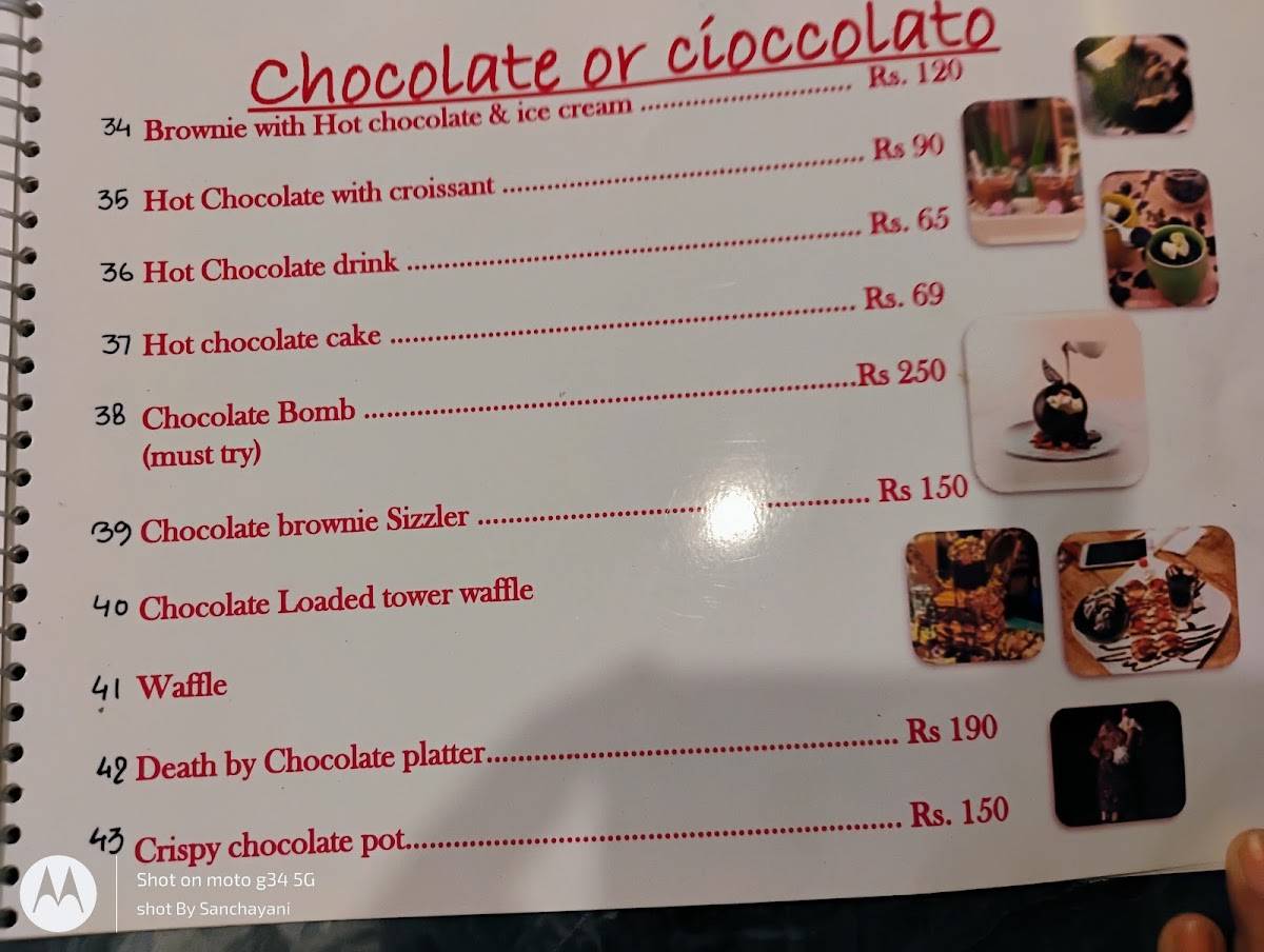 Mummy's Pastry menu