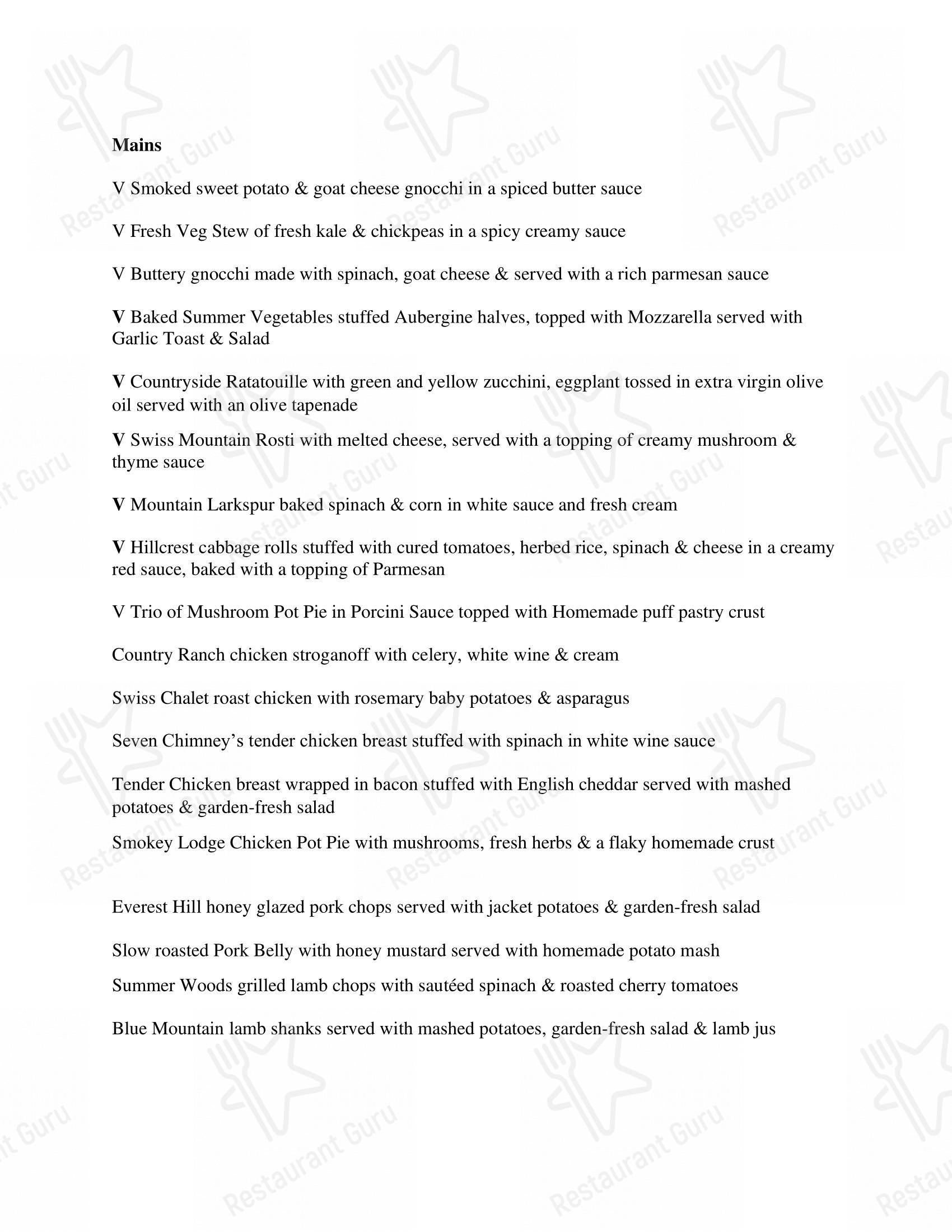 菜单 for Music & Mountains - Hillside Cafe & Cocktail Bar in New Delhi