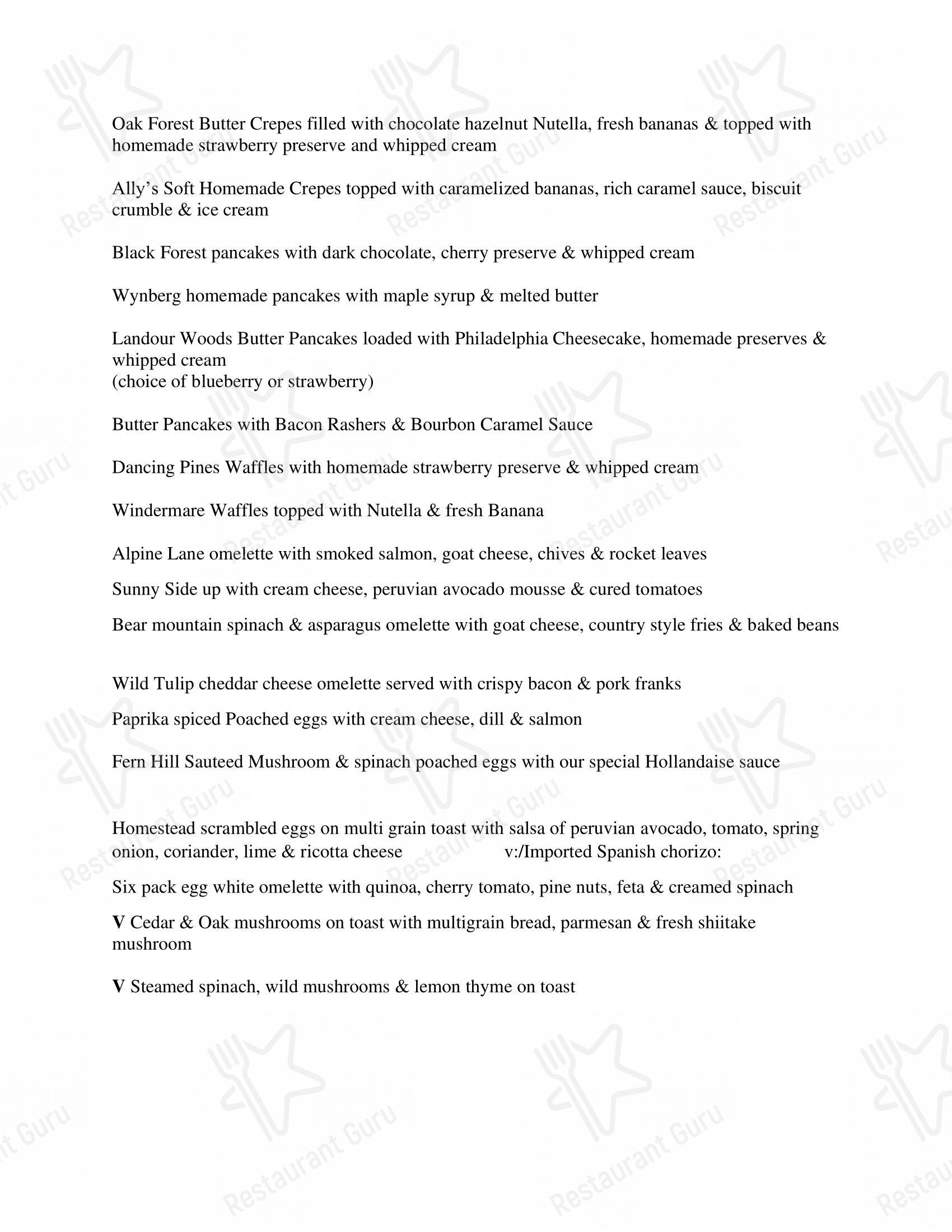 Music & Mountains - Hillside Cafe & Cocktail Bar in New Delhi - 菜单