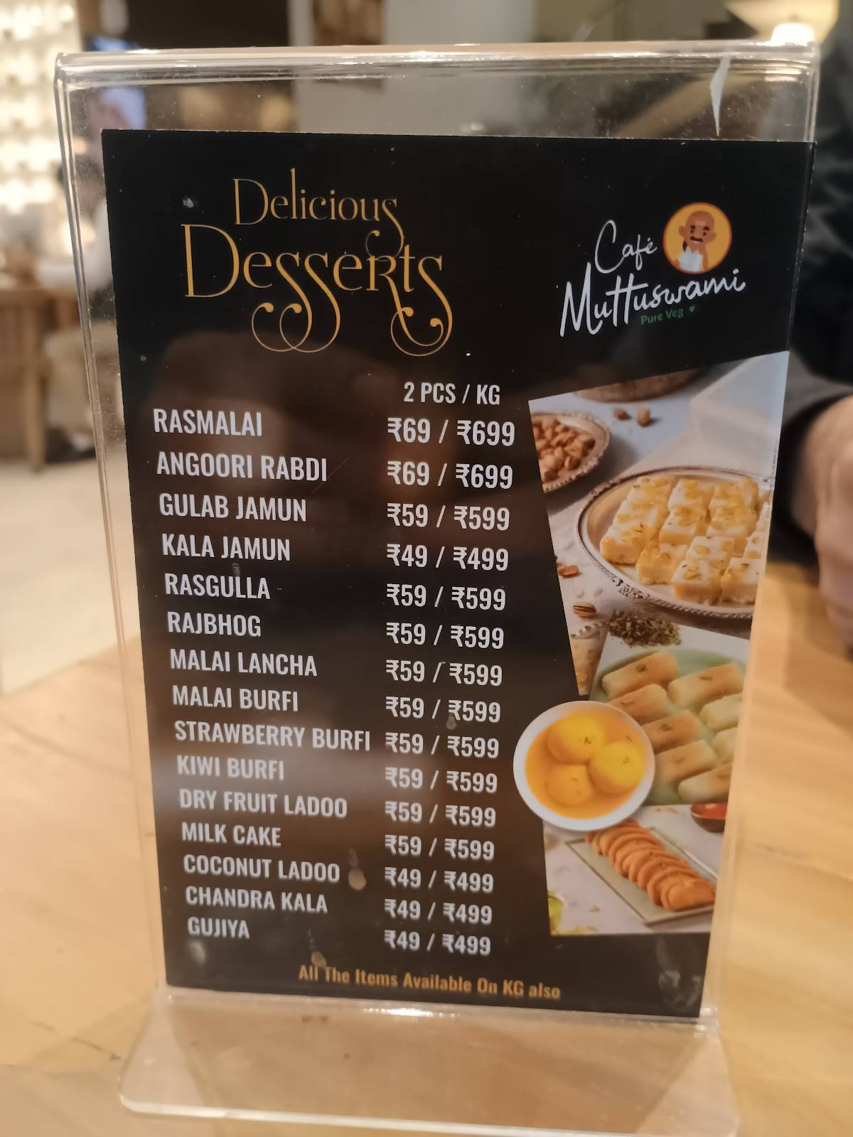 Mutuswami Cafe Pune menu