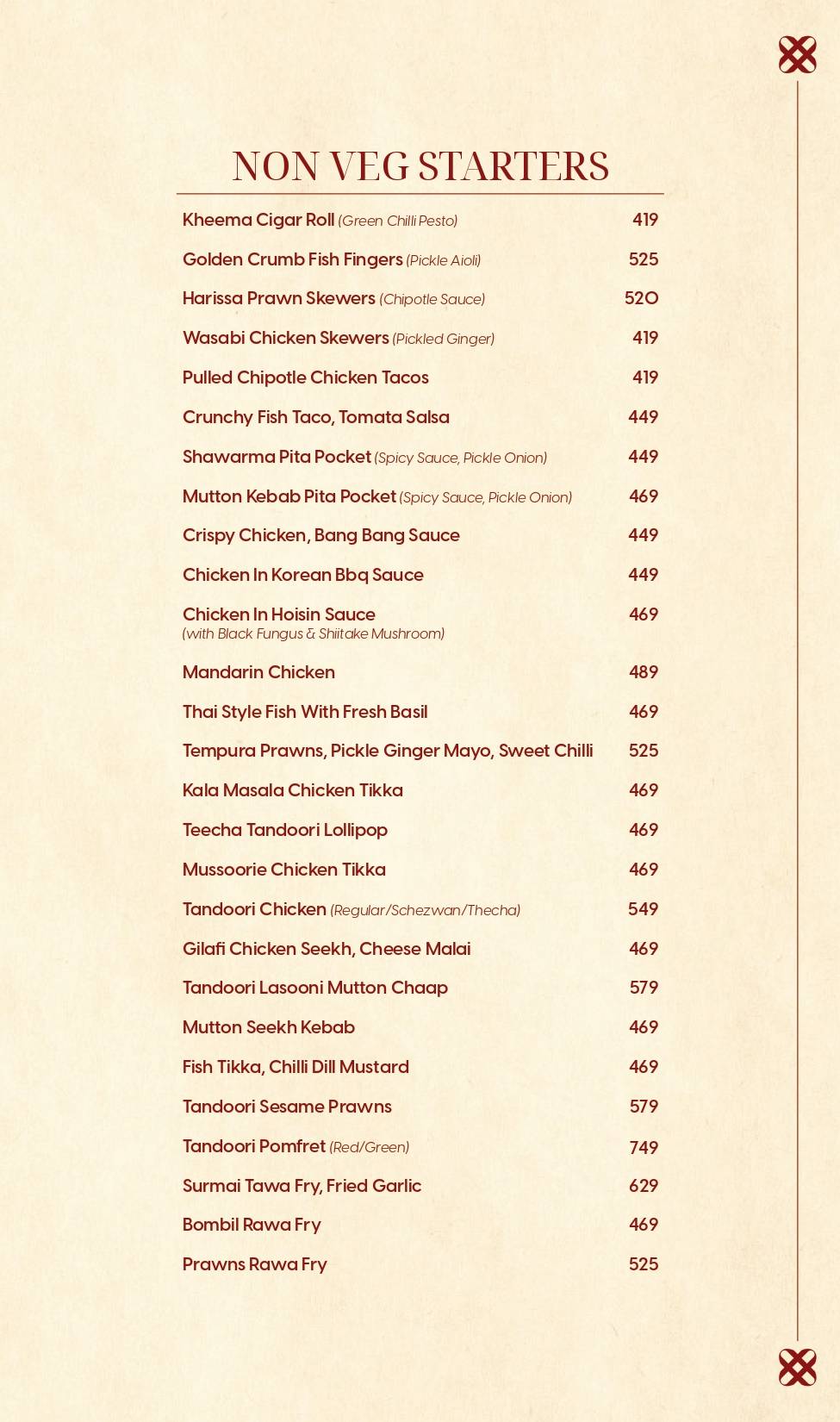 MyOhMy menu