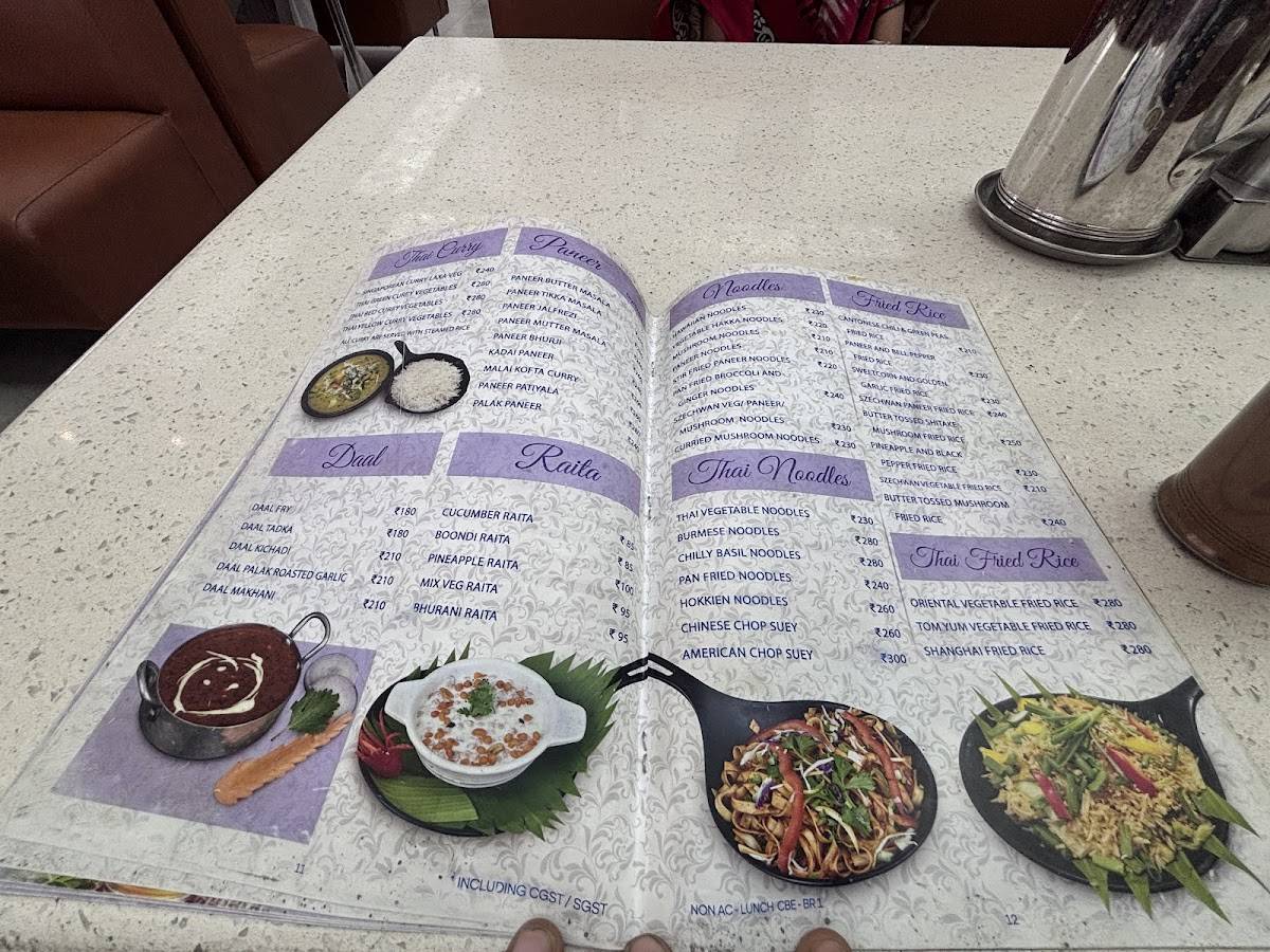 Nagerkovil Arya Bhavan menu