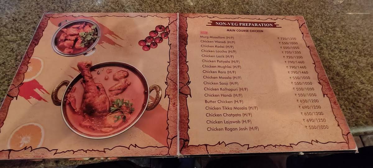 Banjara's Chulla menu