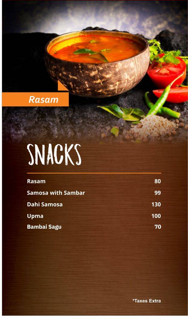 Uttar Dakshin by Naivedhyam menu