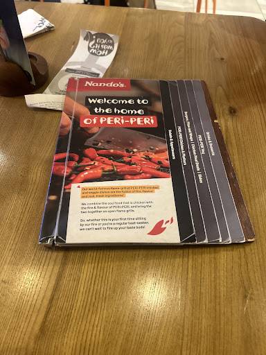 Nando's Cyberhub menu