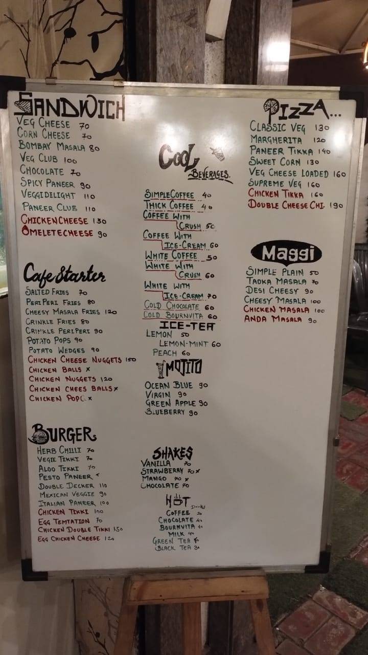 National Cafe menu